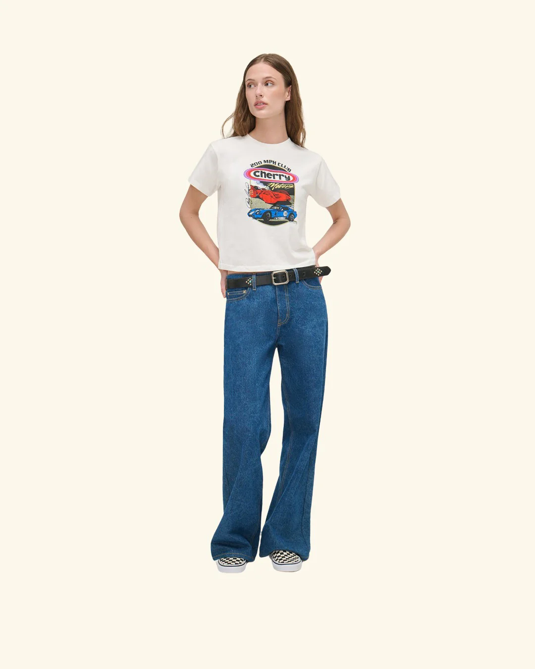 Cherry Motors Women's Boxy Tee (Vintage White) - Image 4