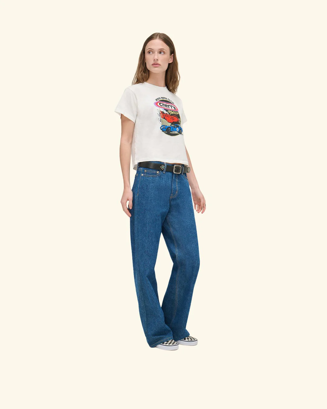 Cherry Motors Women's Boxy Tee (Vintage White) - Image 5