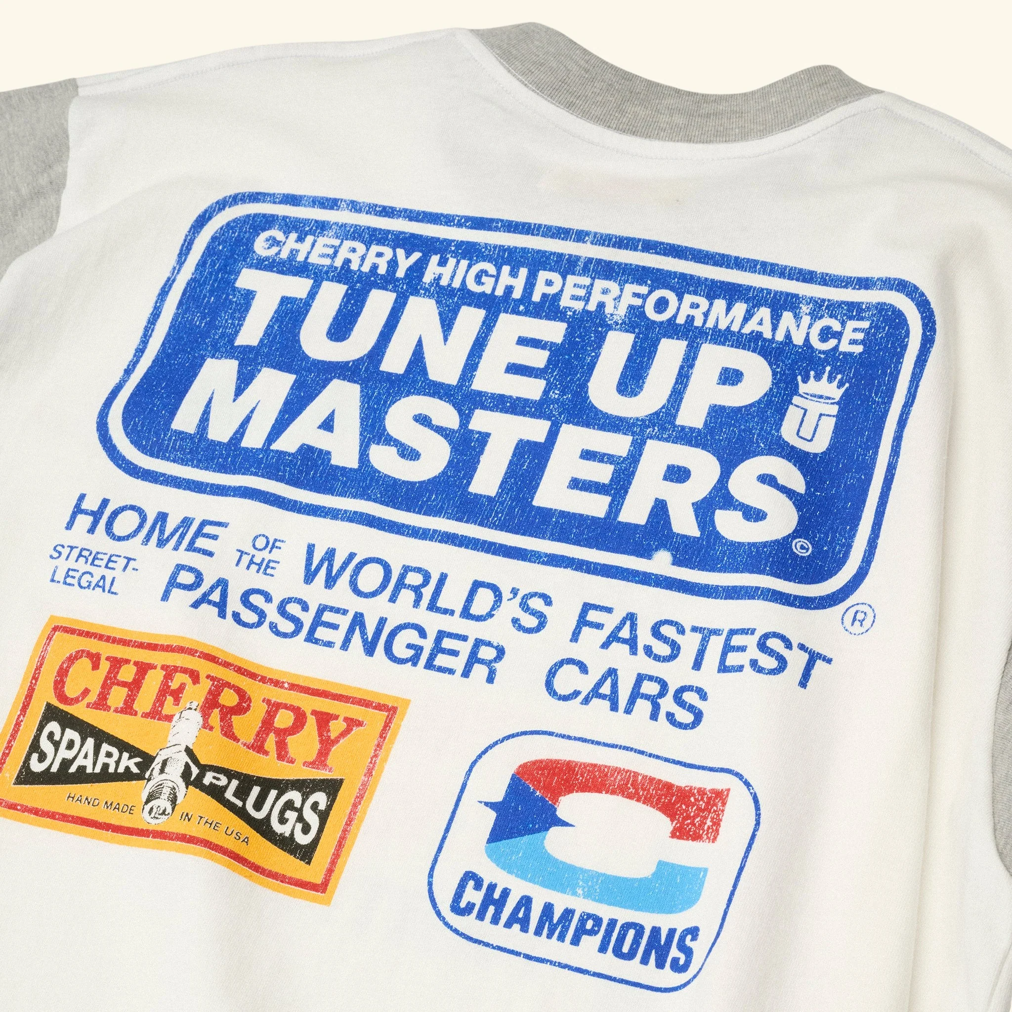 Cherry Nationals Boxy Tee (White/Heather Grey) - Image 4