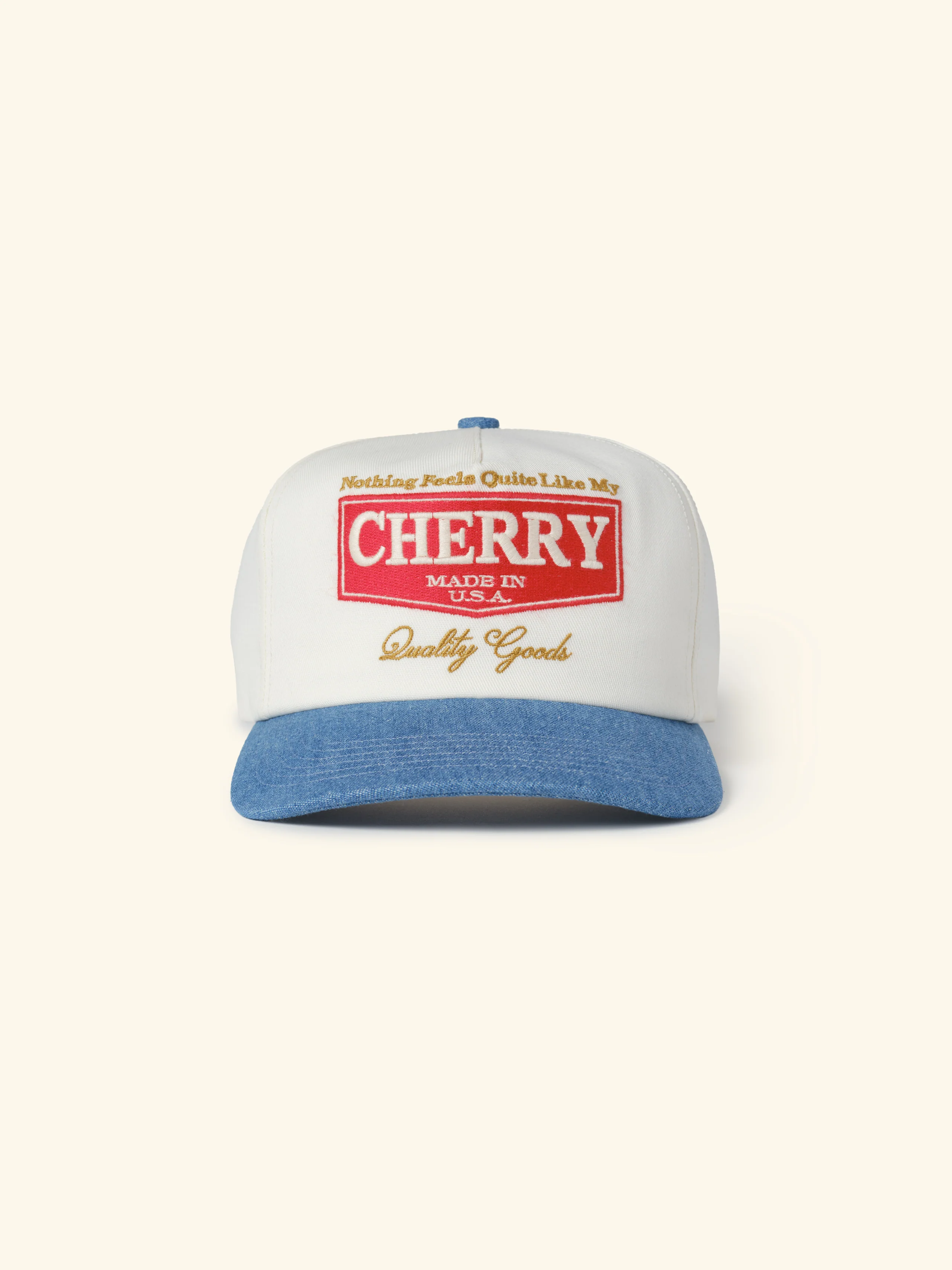 Chevron 5 Panel Hat (Denim)