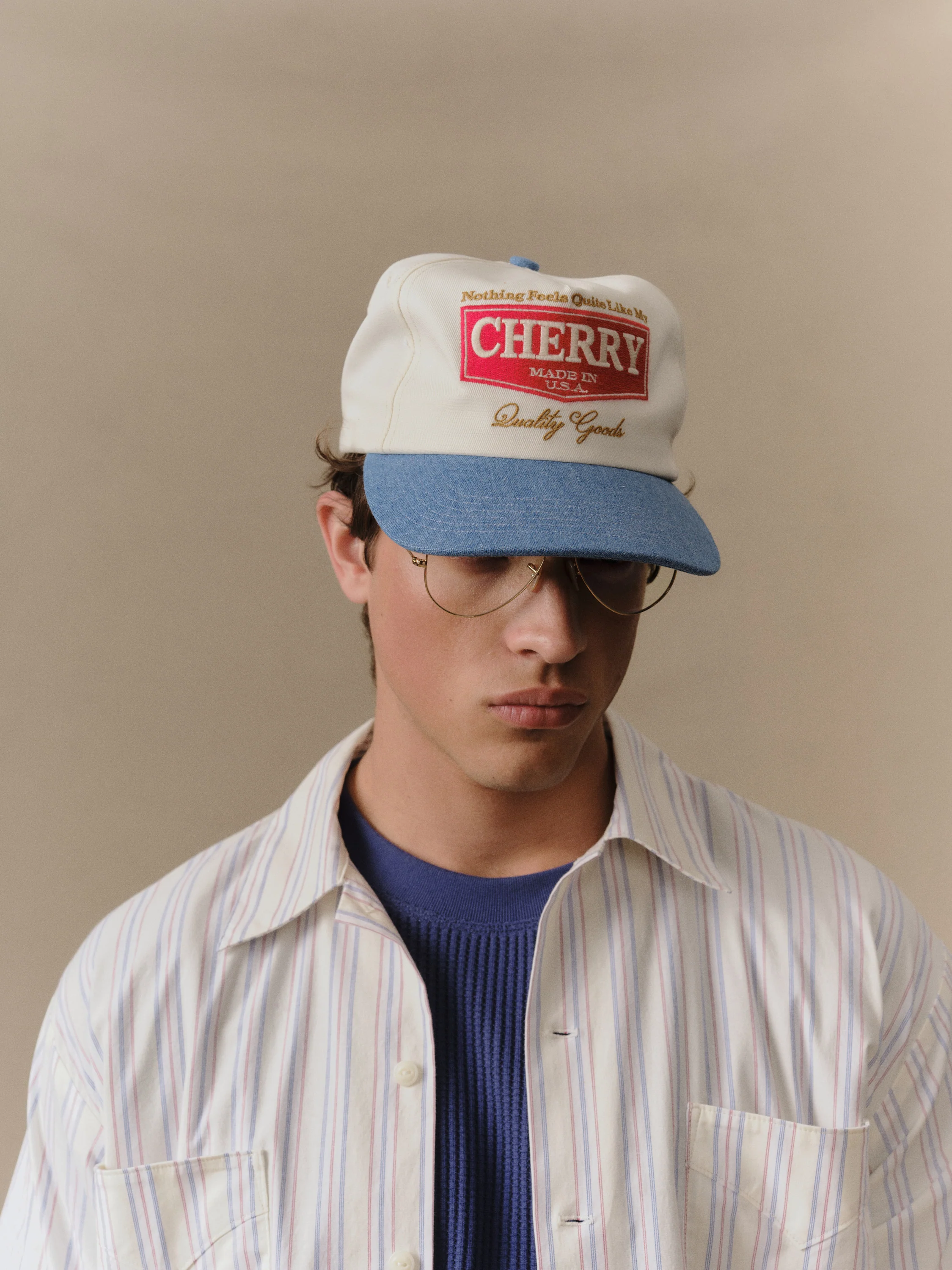 Chevron 5 Panel Hat (Denim) - Image 2