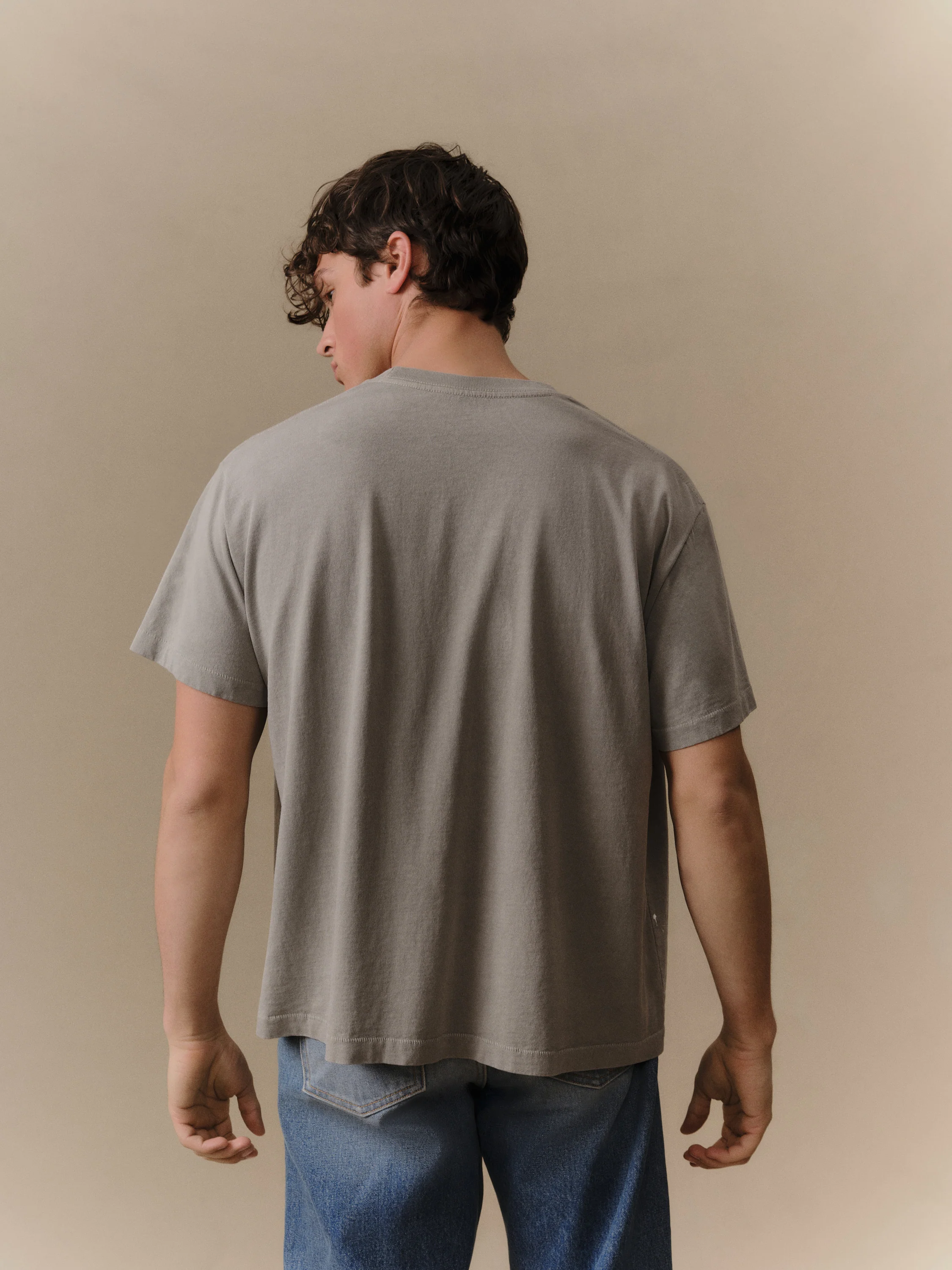 Chevron Boxy Pocket T-Shirt (Smoke) - Image 4