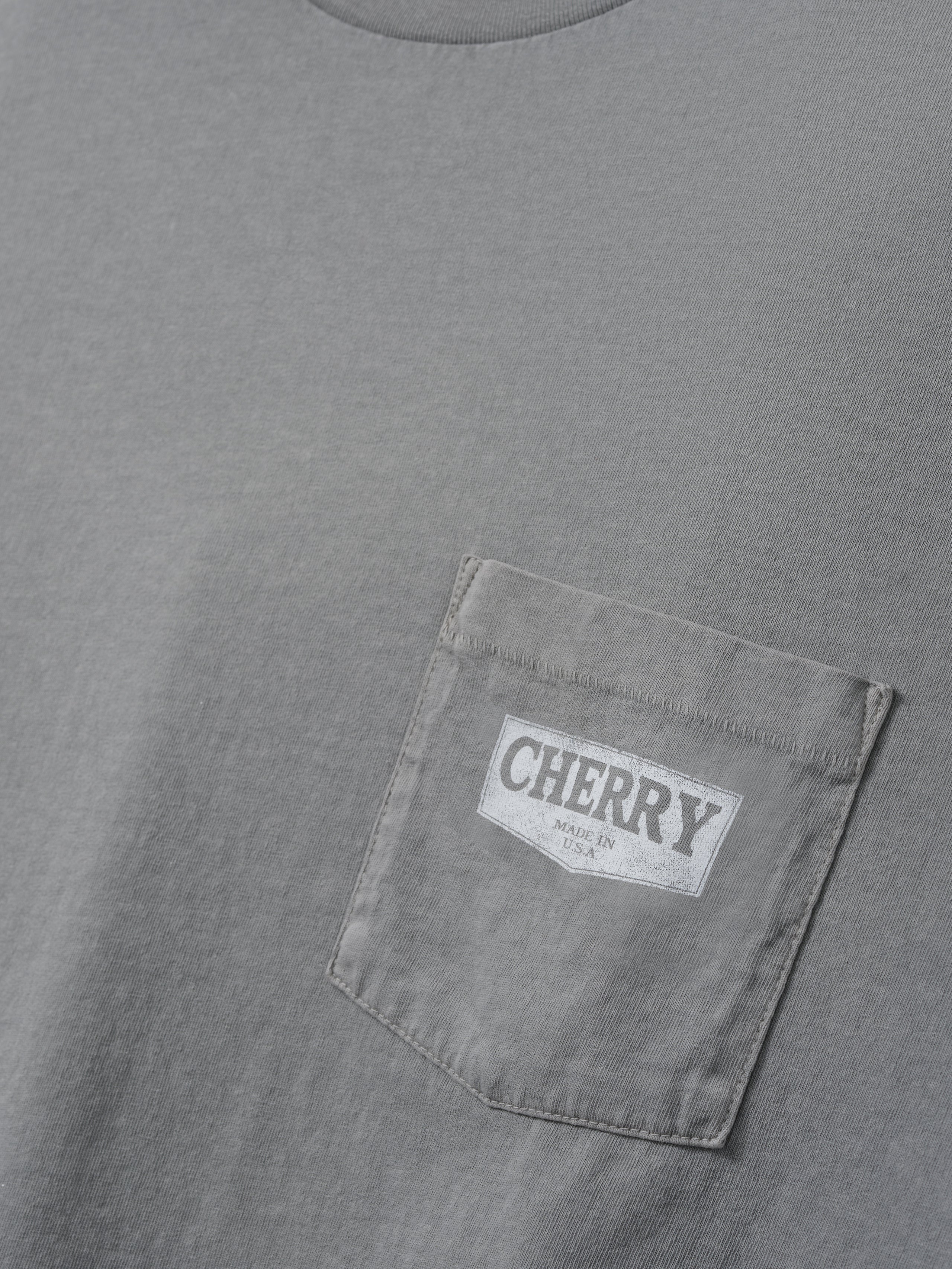 Chevron Boxy Pocket T-Shirt (Smoke) - Image 6