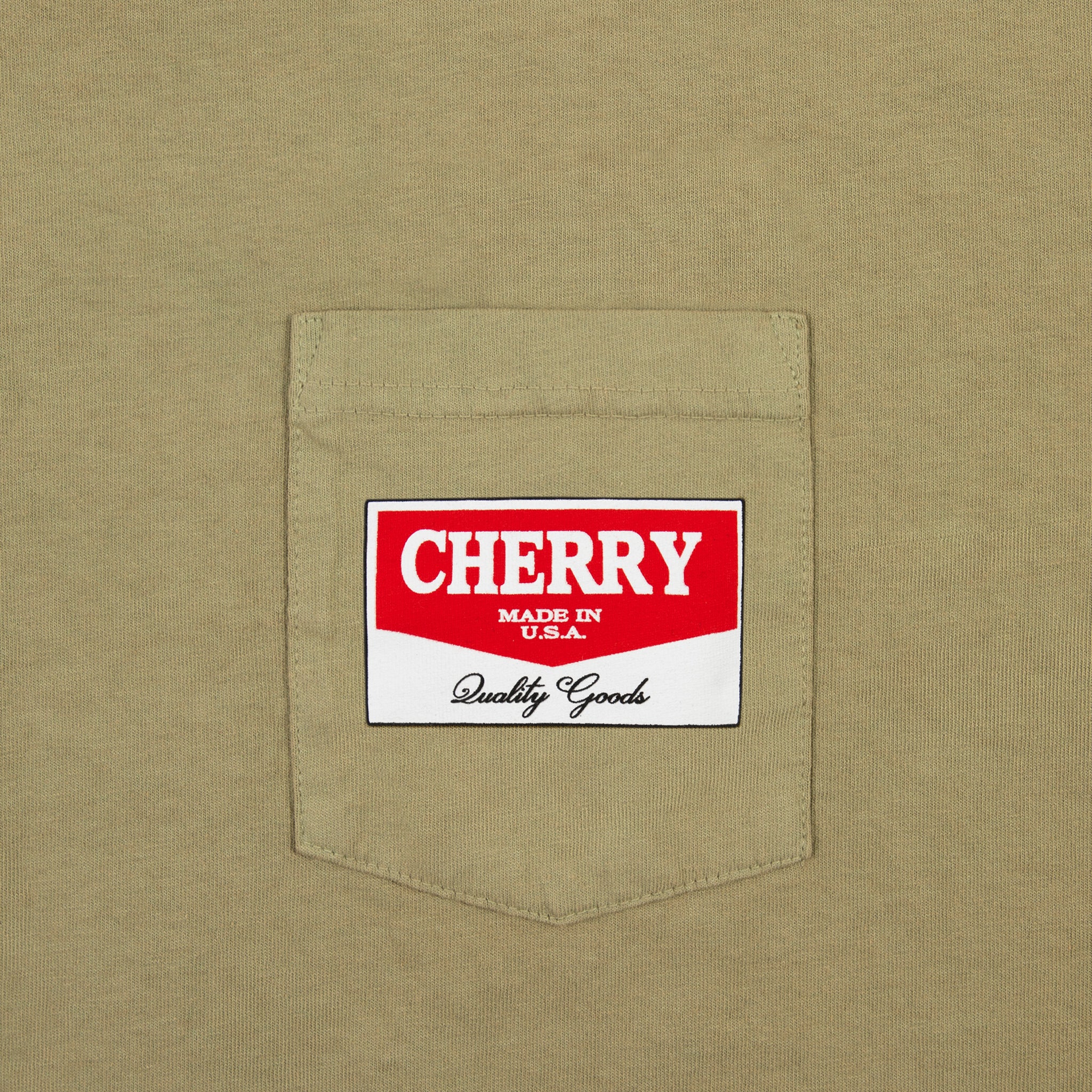 Chevron Distressed Pocket T-Shirt (Cactus) - Image 2