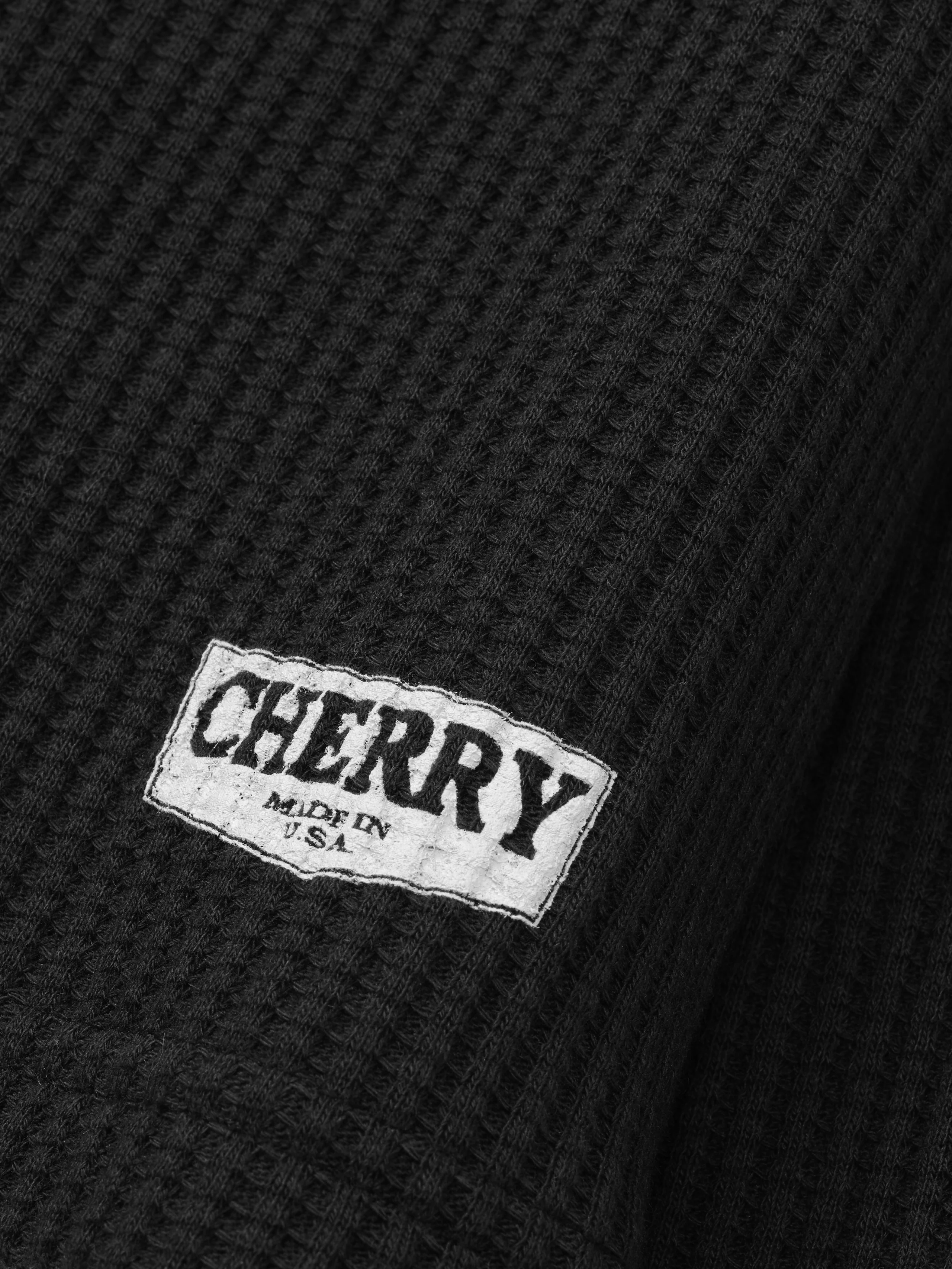 Chevron Logo Longsleeve Thermal (Black) - Image 6