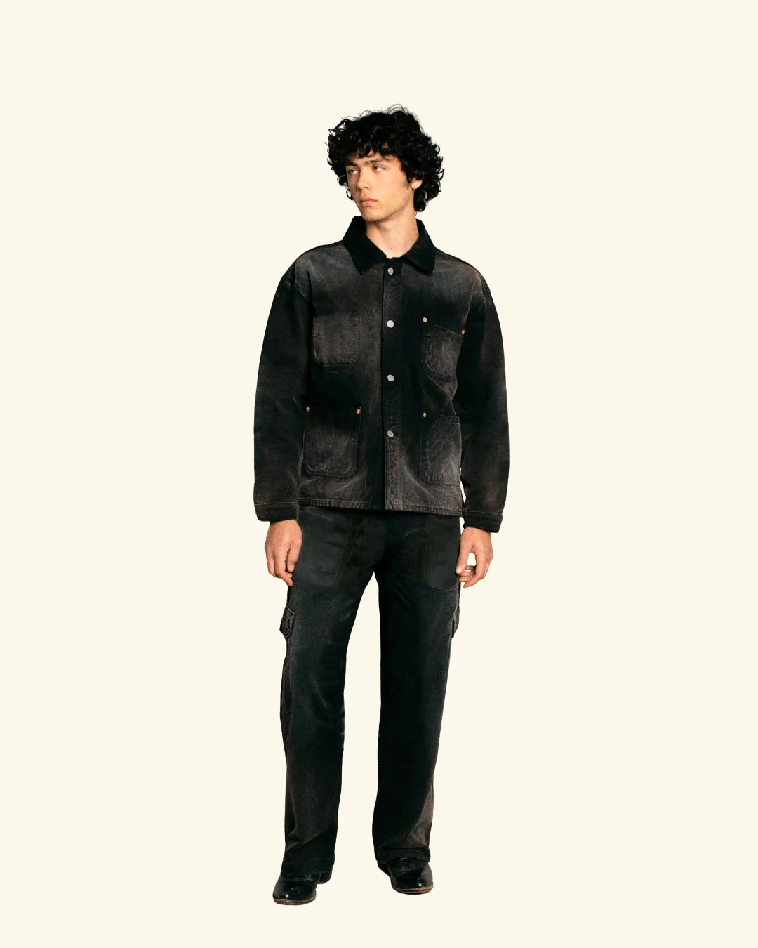 Chore Jacket (Black) - Image 3