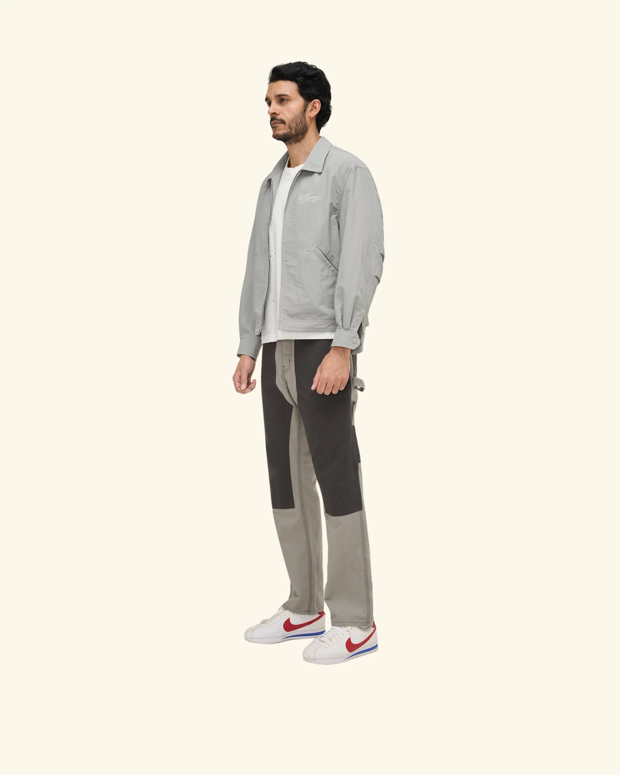 Contrast Double Knee Pant (Smoke) - Image 5