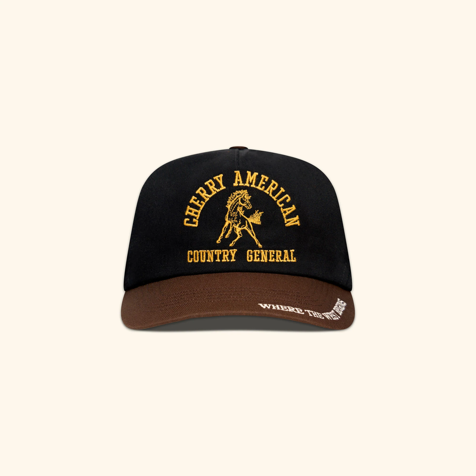Country General  5 Panel Hat (Black)