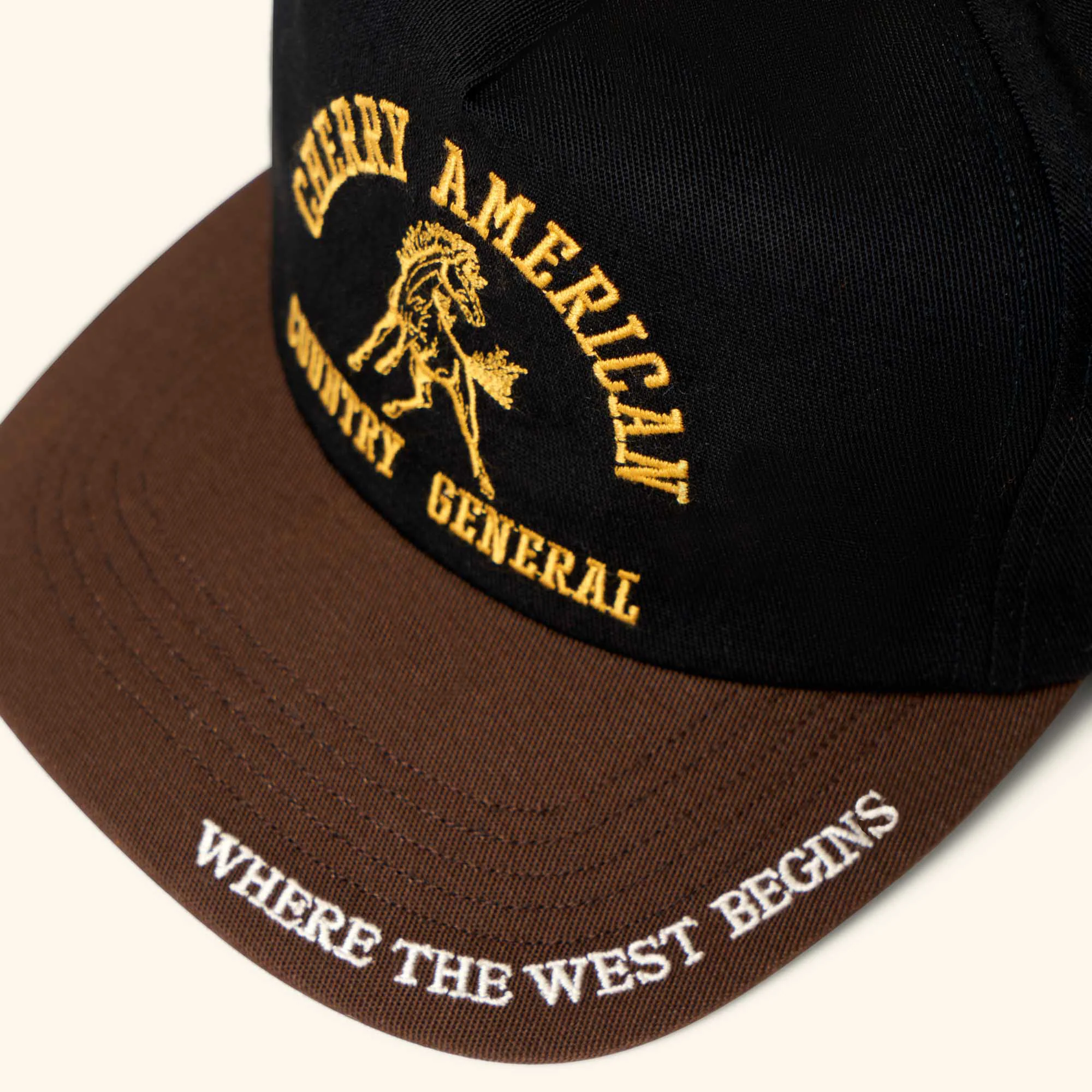 Country General  5 Panel Hat (Black) - Image 3