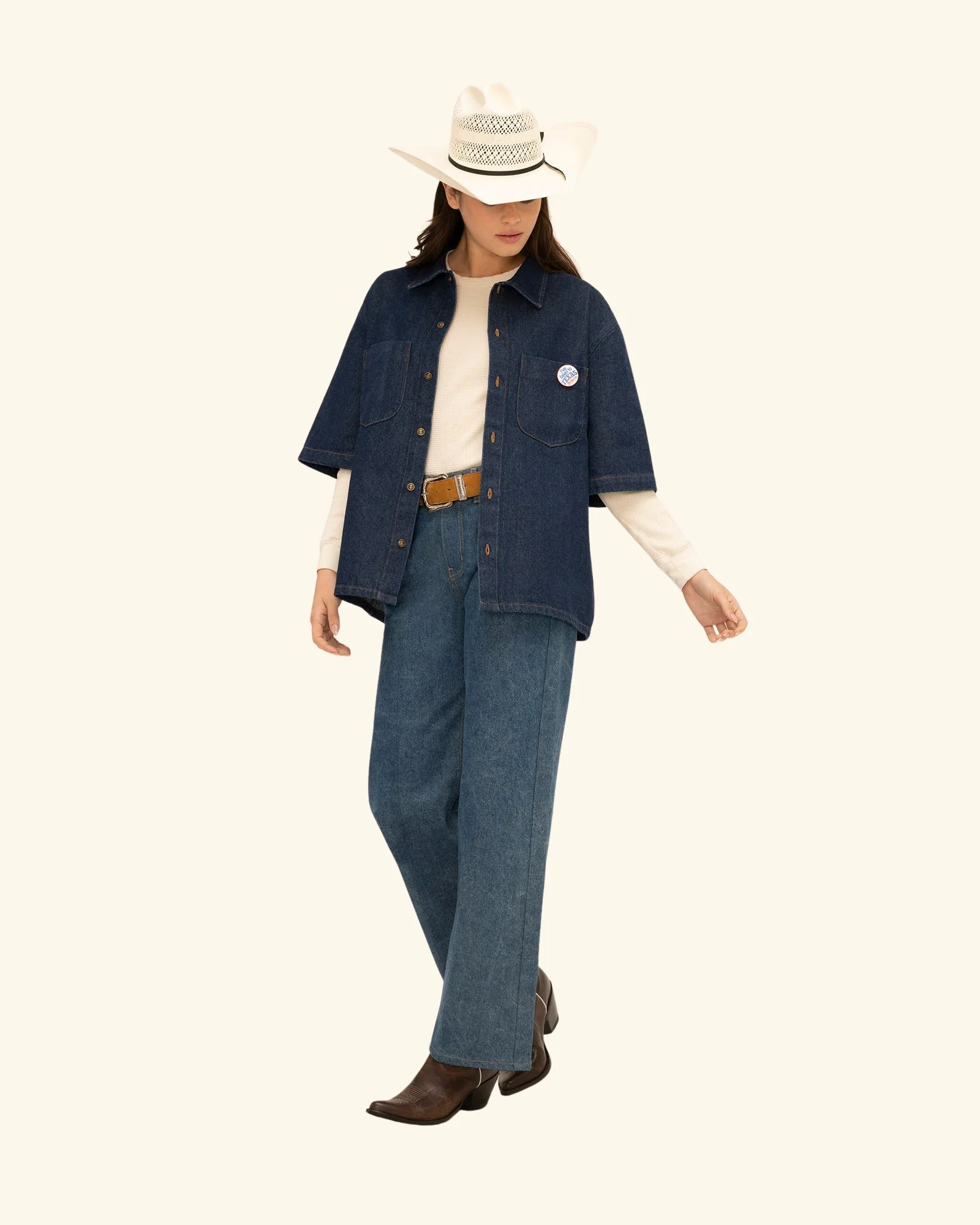 Denim Chambray Short Sleeve Shirt - Image 5