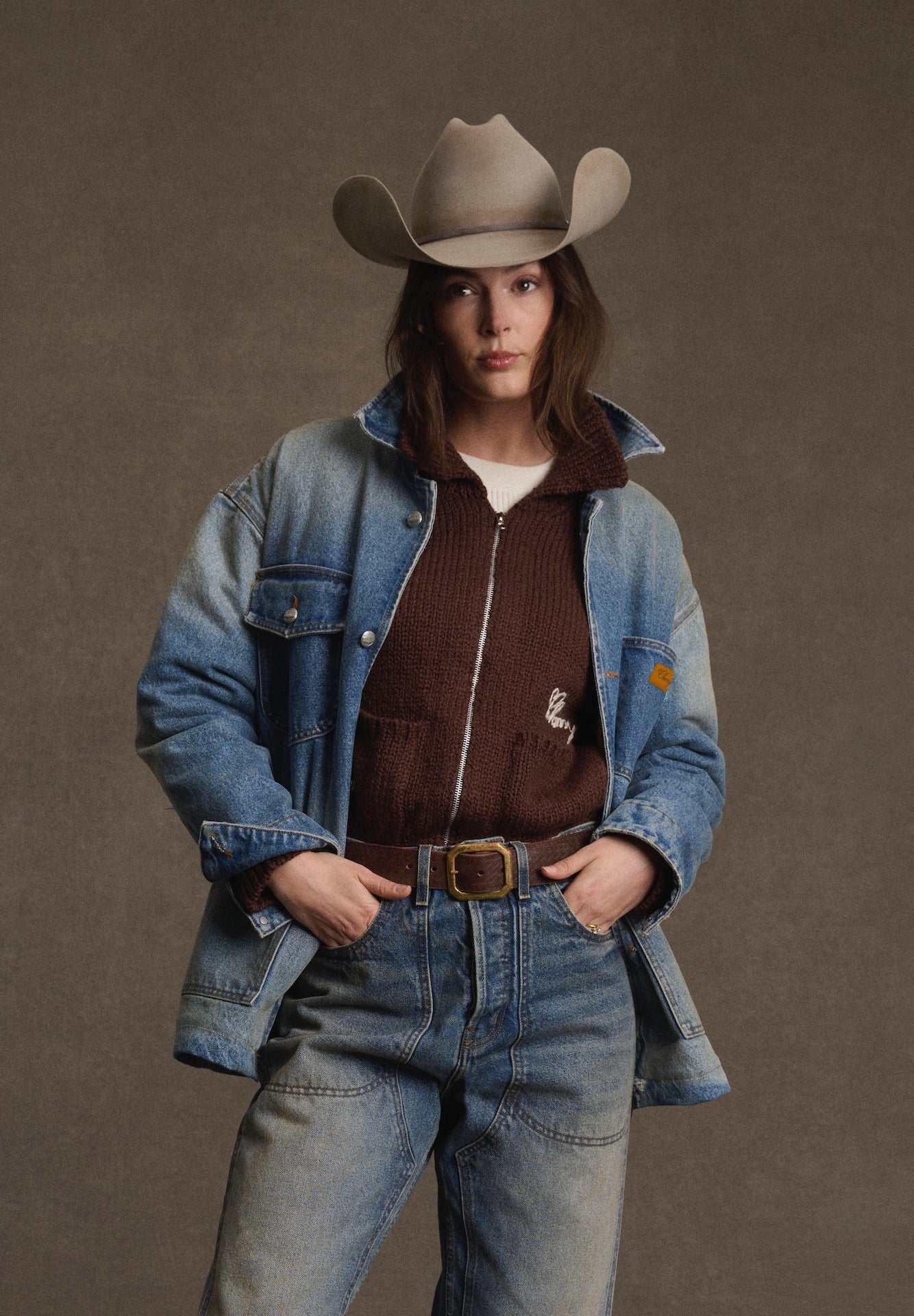 Denim Chore Coat (Denim) - Image 3