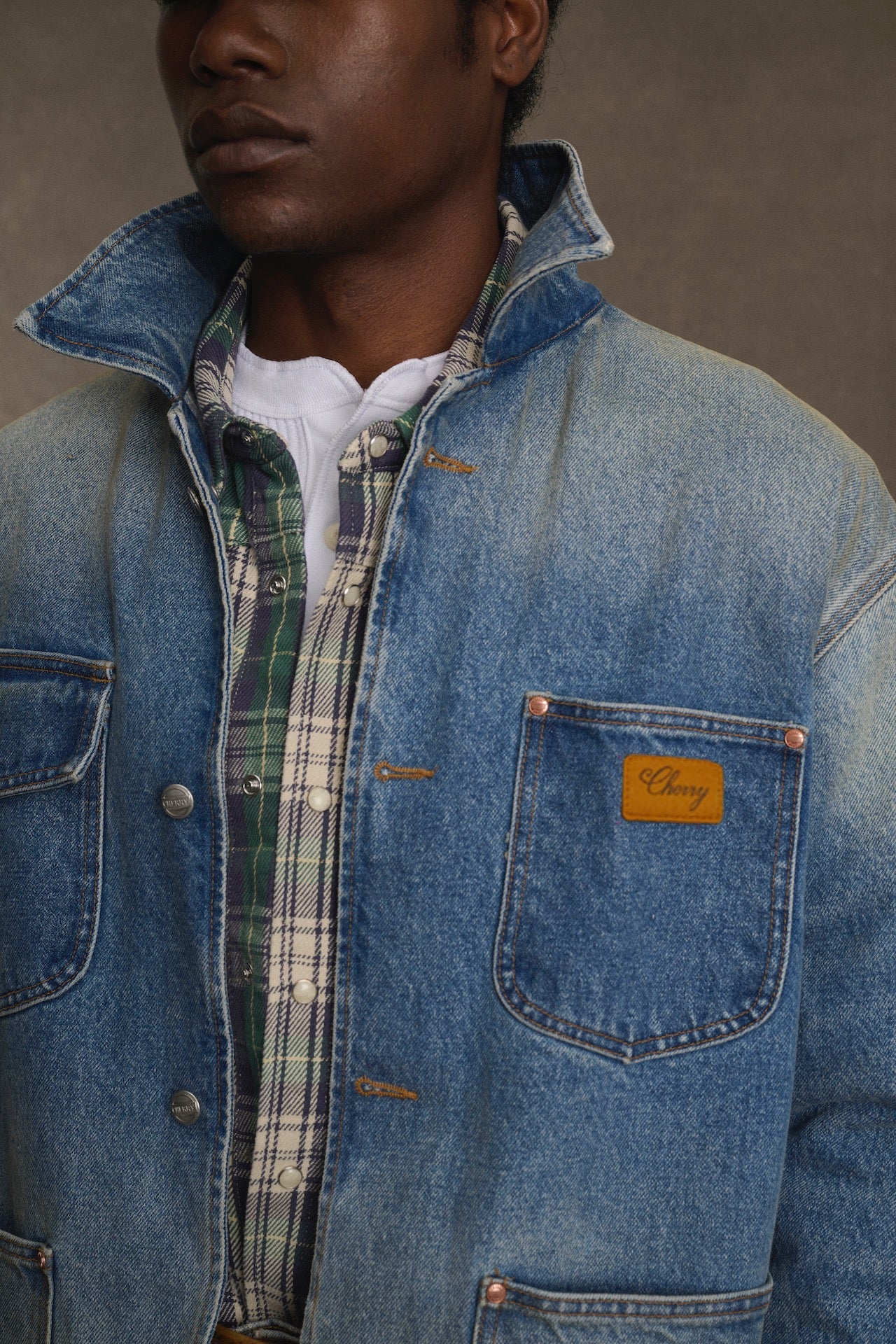 Denim Chore Coat (Denim) - Image 4