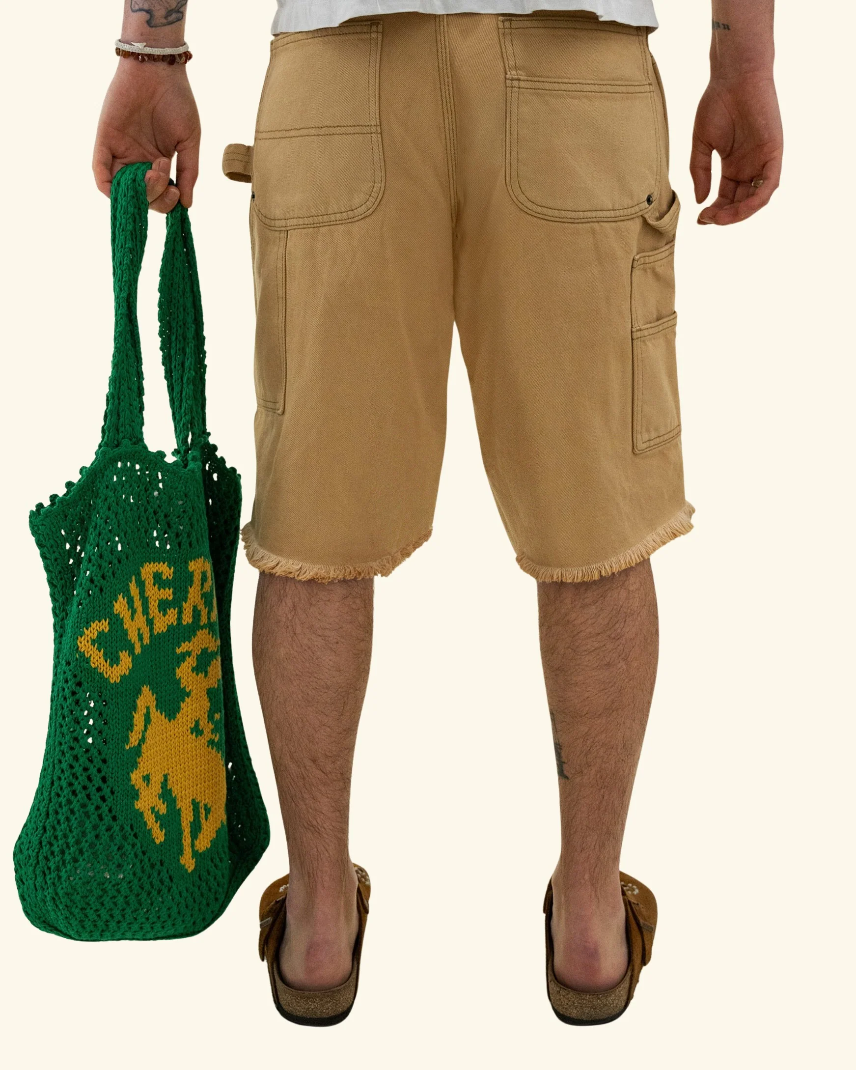 Denim Double Knee Shorts - Image 4