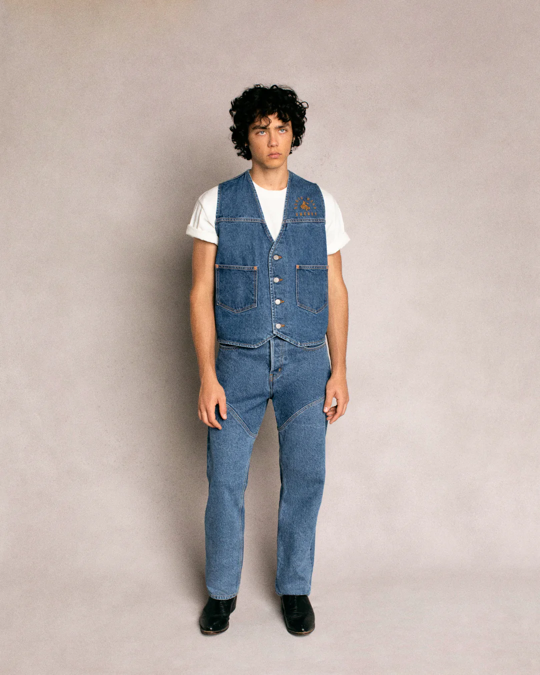 Denim Ranch Vest (Indigo) - Image 3