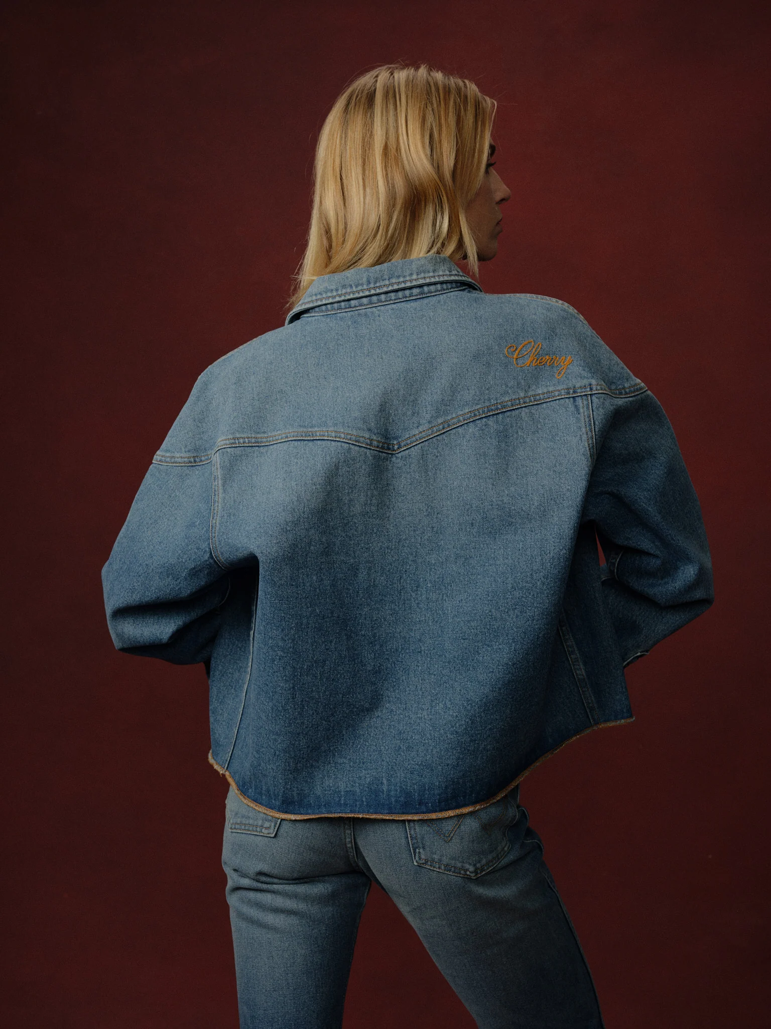 Cherry x Wrangler Denim Shirt Jacket - Image 5