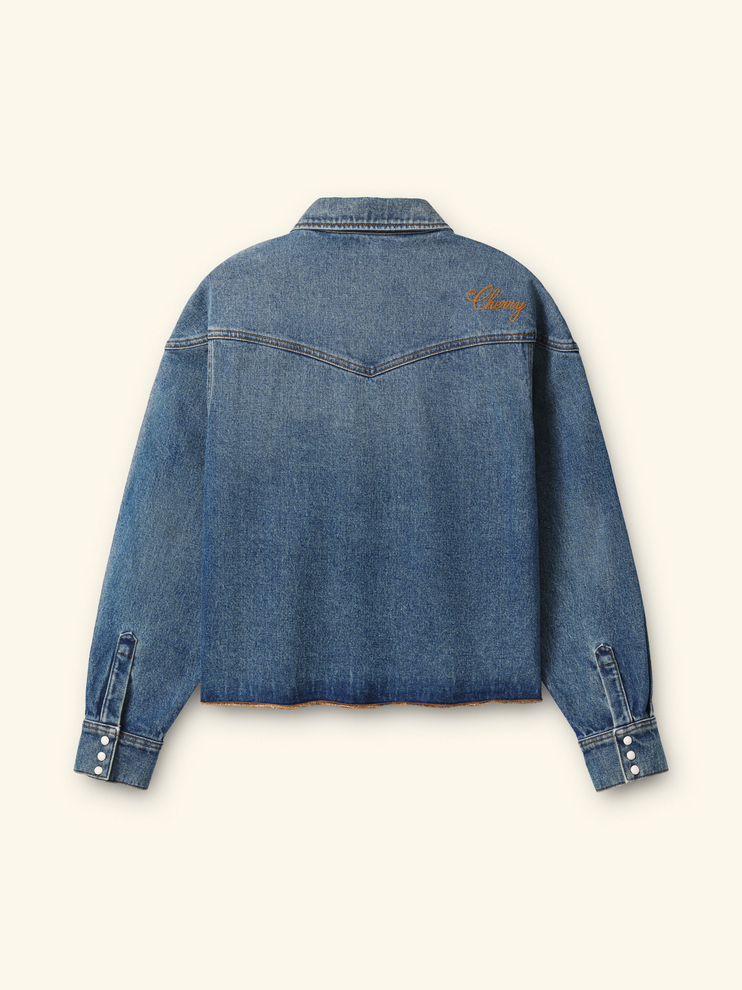 Cherry x Wrangler Denim Shirt Jacket - Image 6
