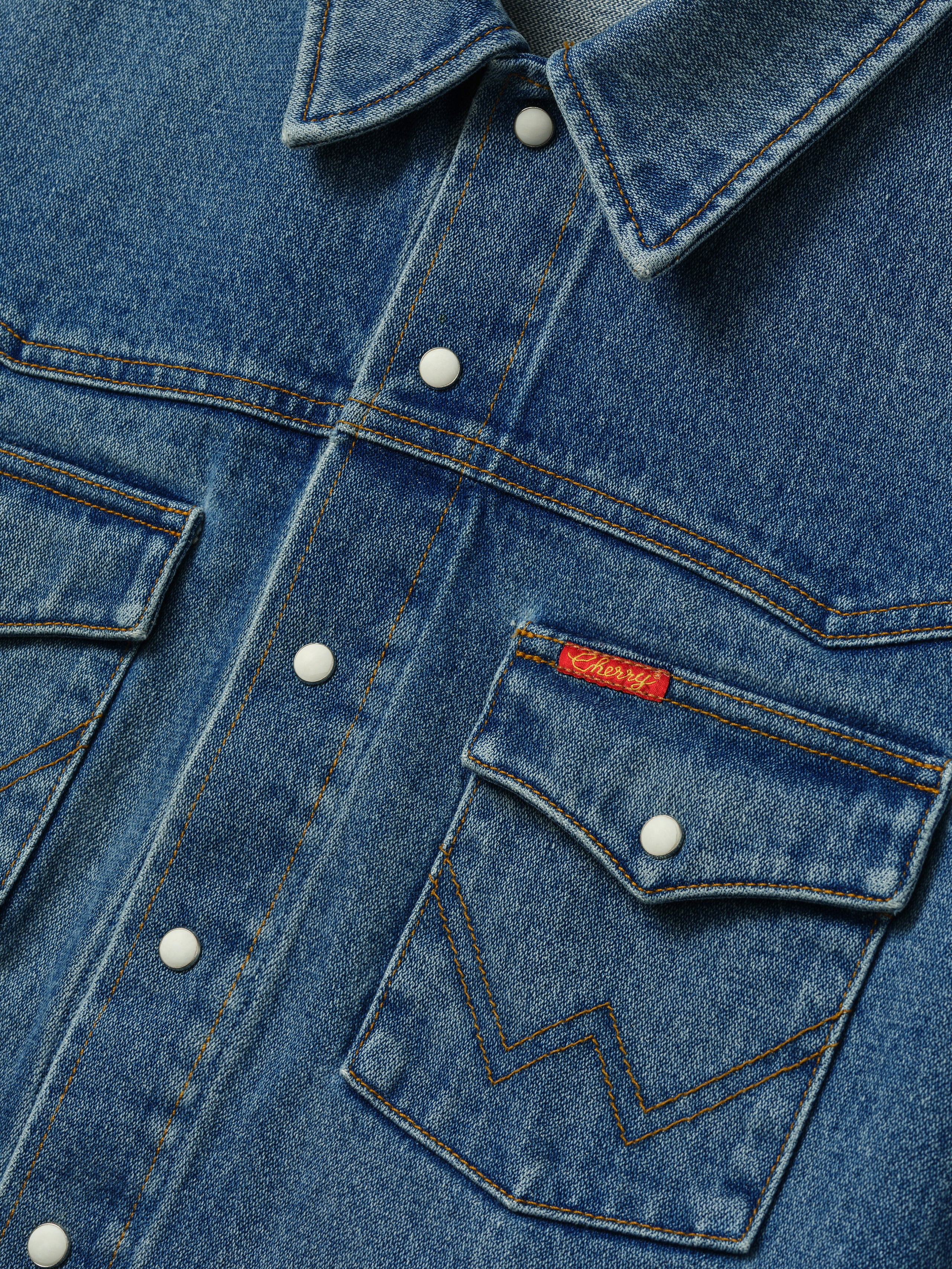 Cherry x Wrangler Denim Shirt Jacket - Image 7