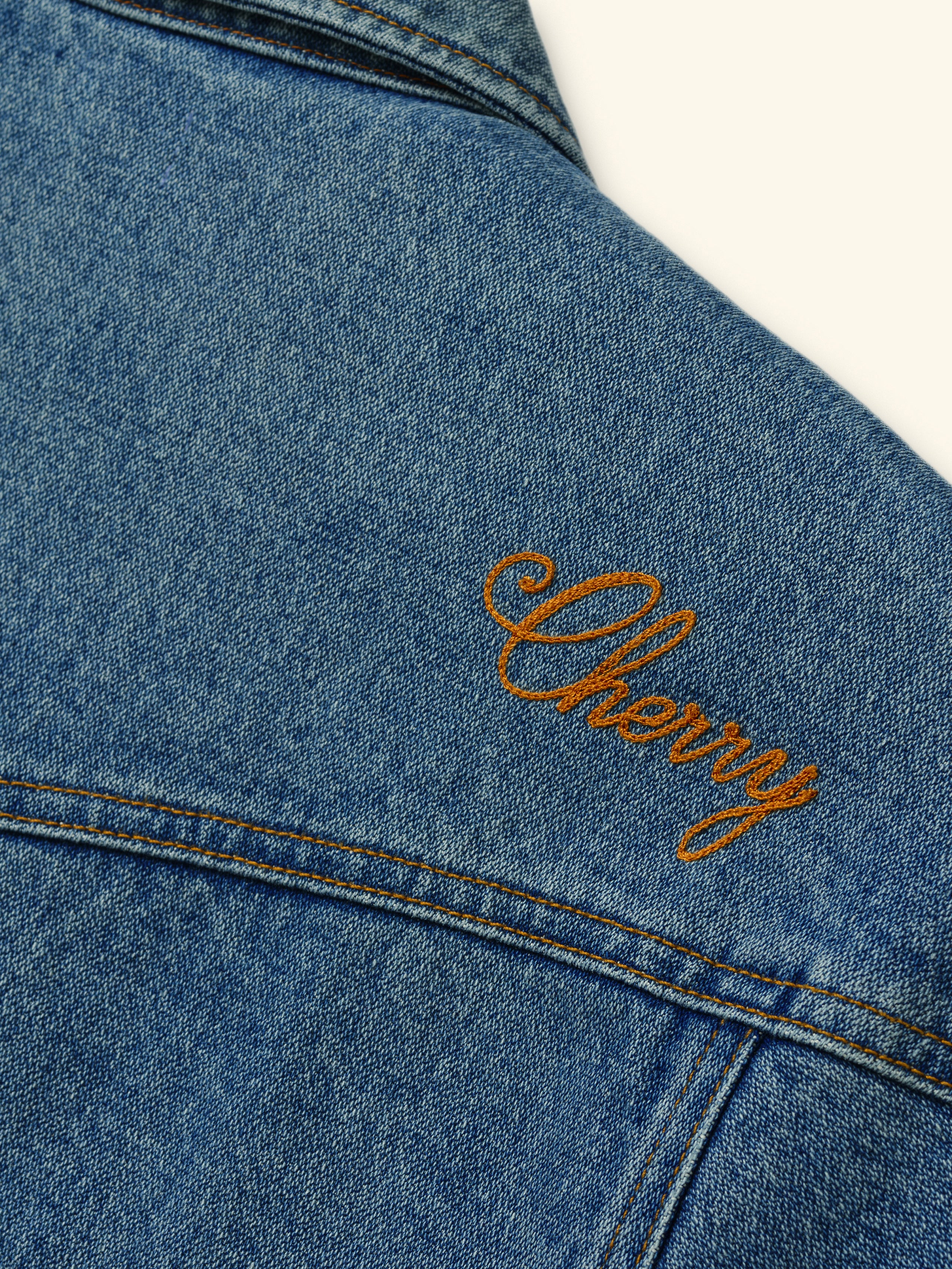 Cherry x Wrangler Denim Shirt Jacket - Image 8