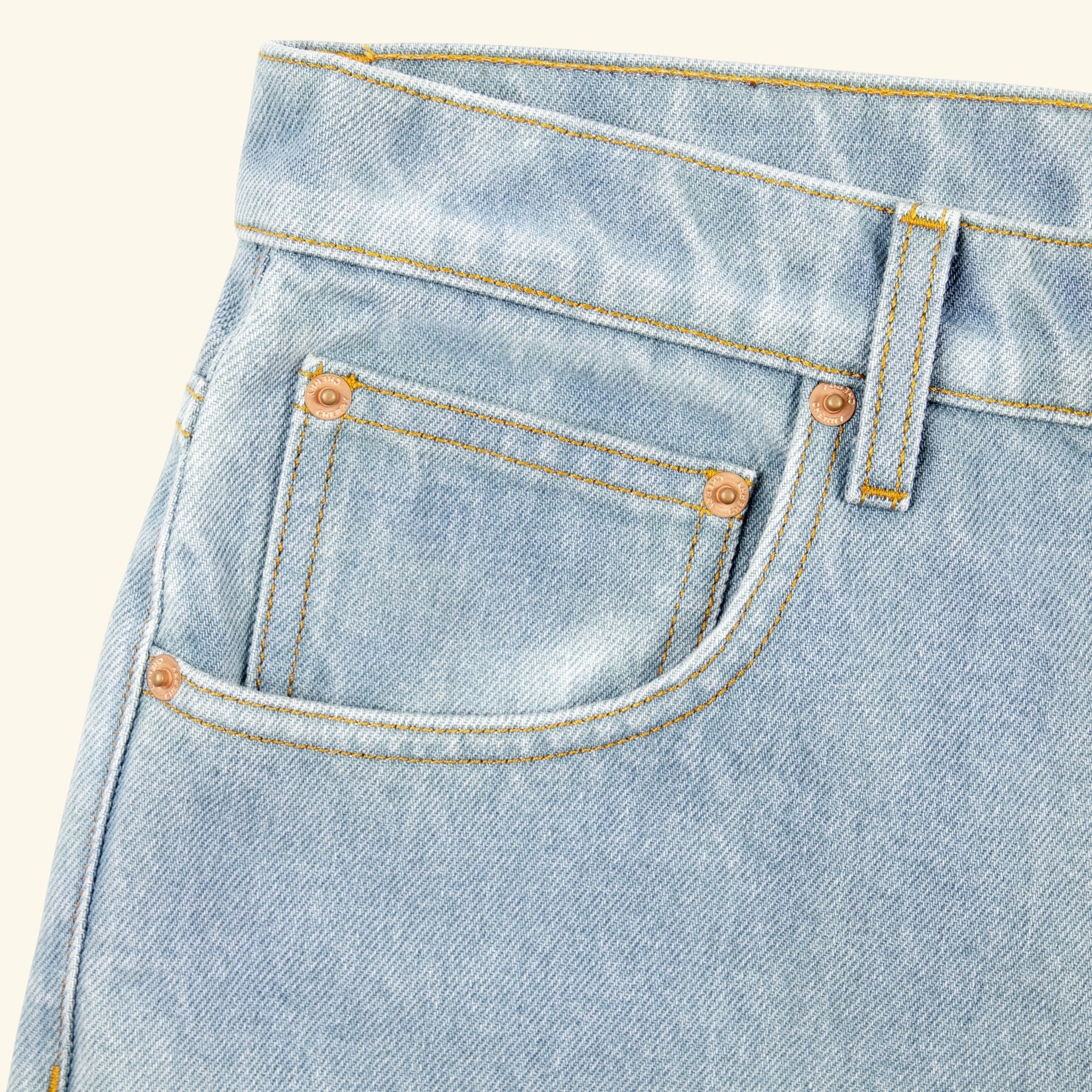 Denim Shorts (Light Wash) - Image 7