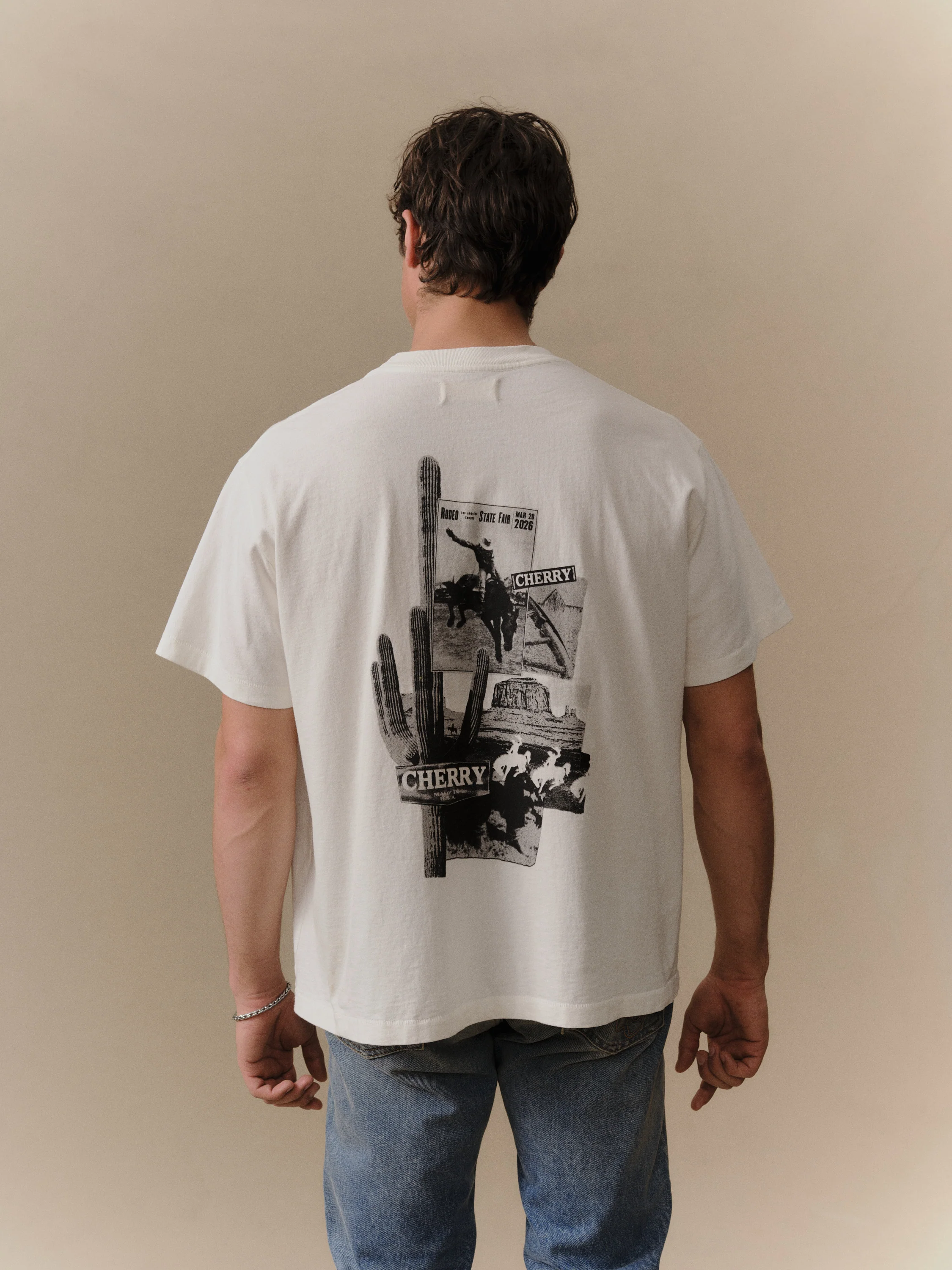Desert Boxy T-Shirt (Vintage White) - Image 2