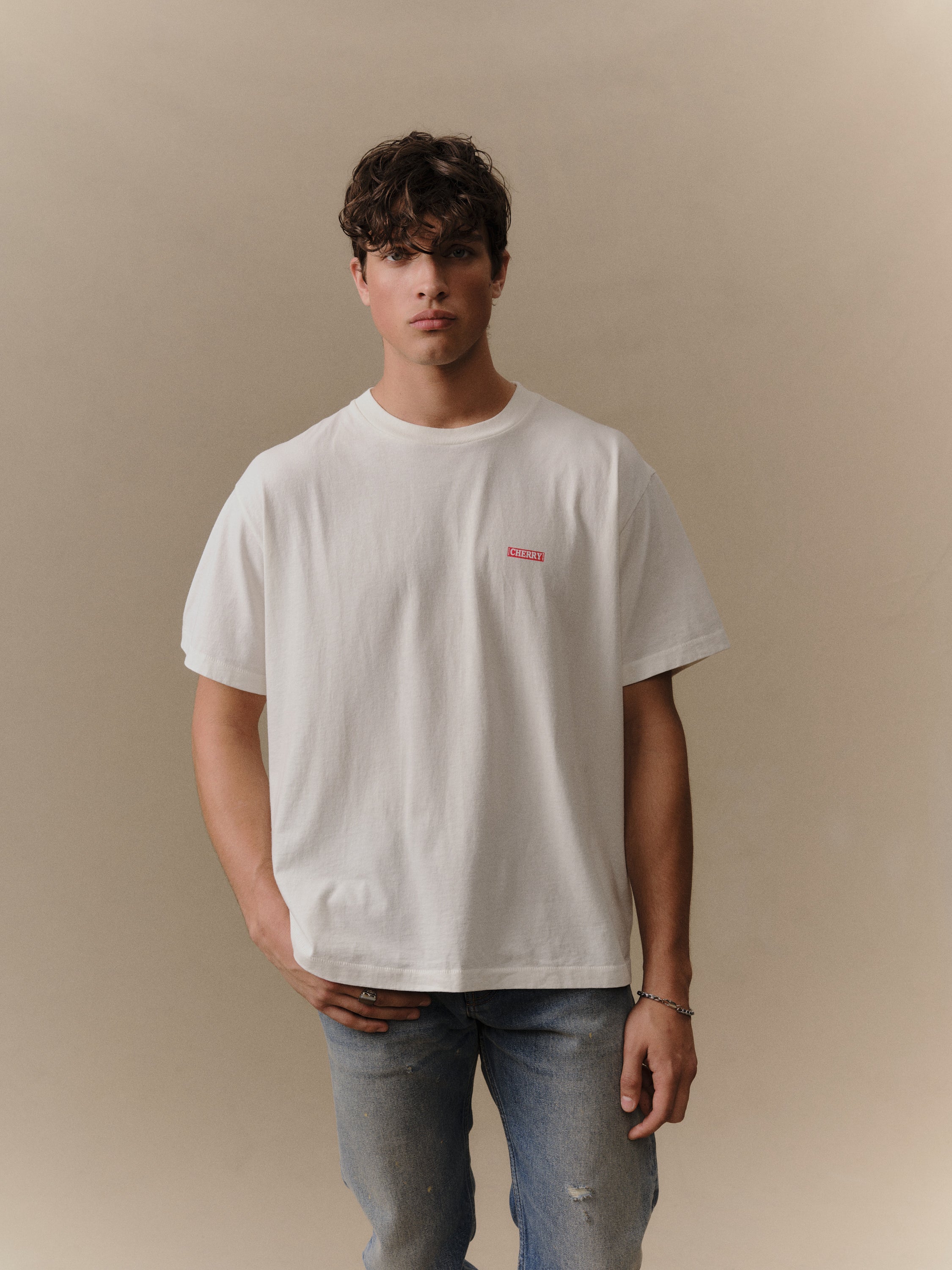 Desert Boxy T-Shirt (Vintage White) - Image 4