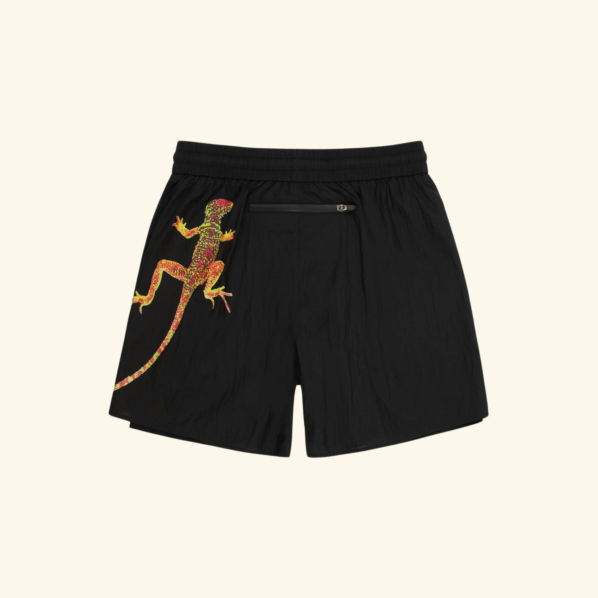 Desert Gecko Nylon Running Short (Black)