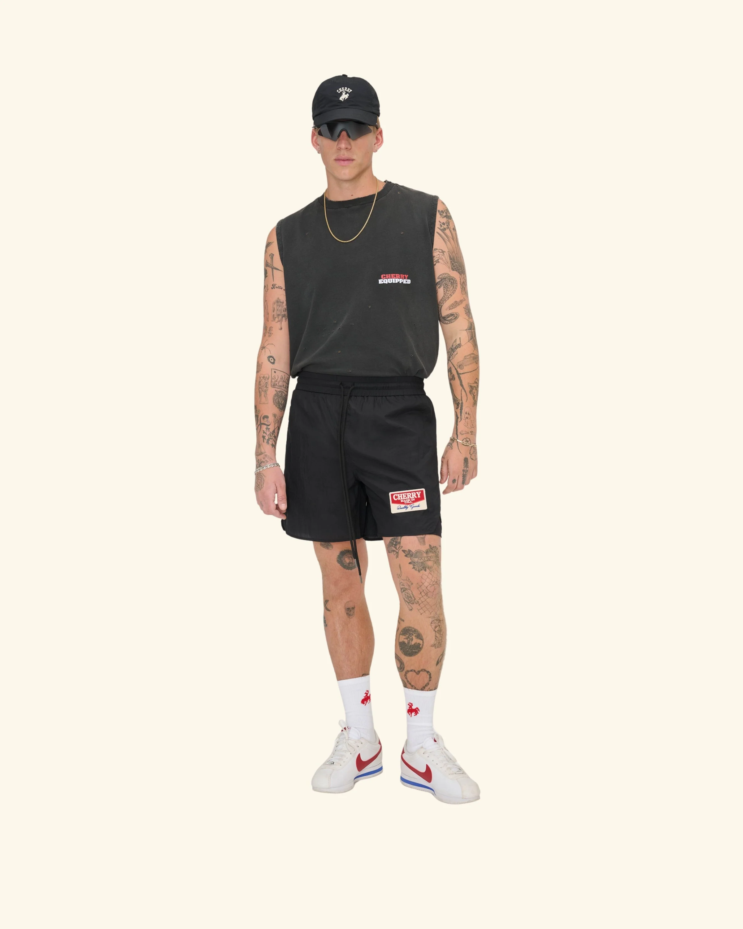 Desert Gecko Nylon Running Short (Black) - Image 3