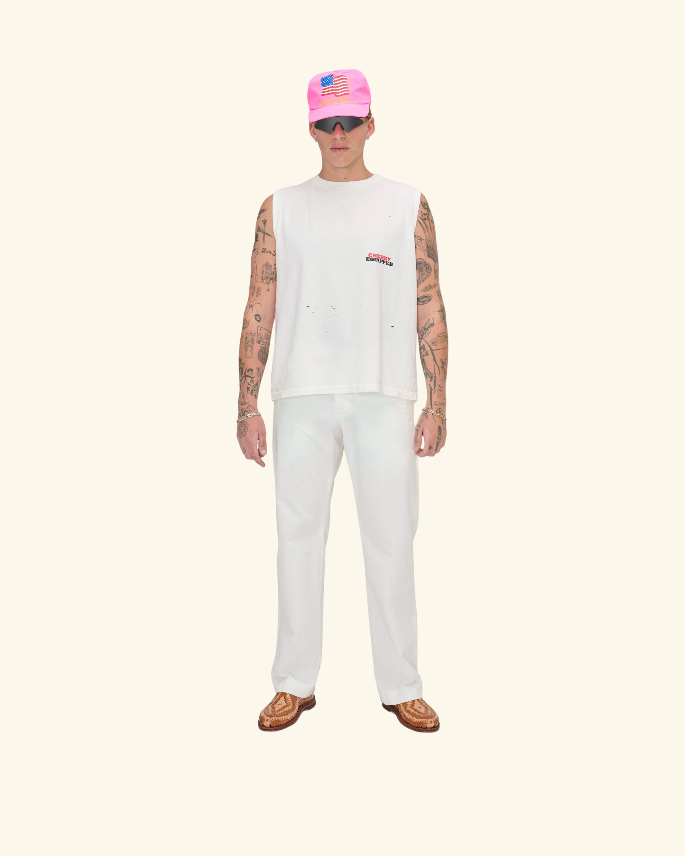 Desert Gecko Running Shirt (Vintage White) - Image 2