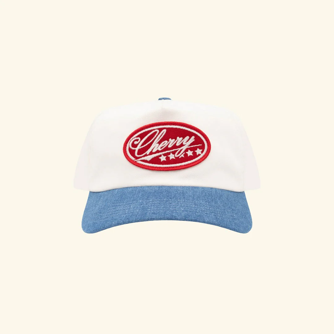 Five Star 5 Panel Hat (White/Denim)