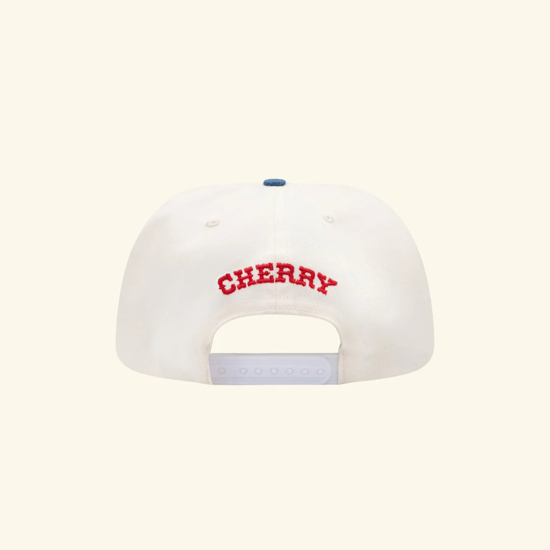 Five Star 5 Panel Hat (White/Denim) - Image 2