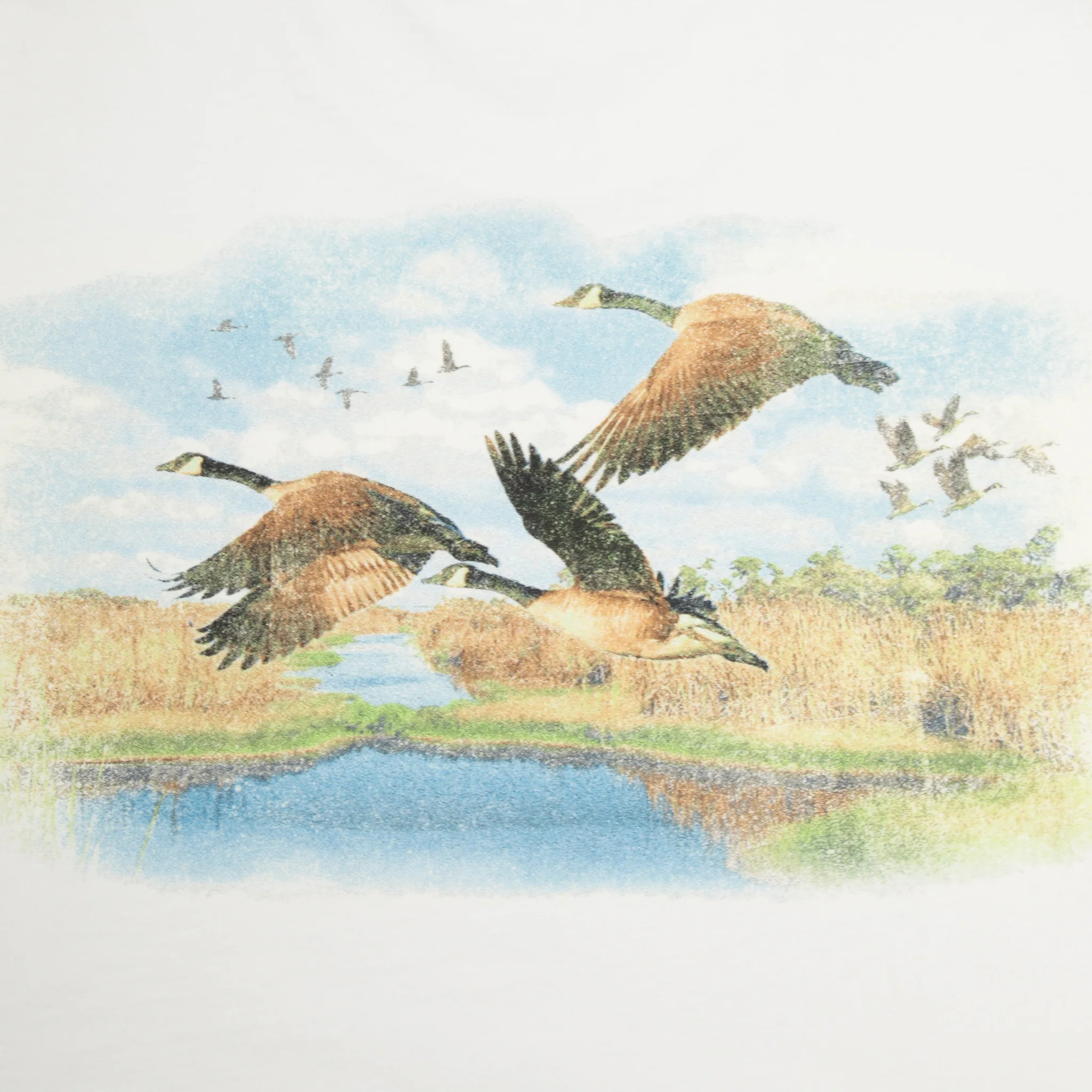 Flying Geese Pocket Tee (White) - Image 4