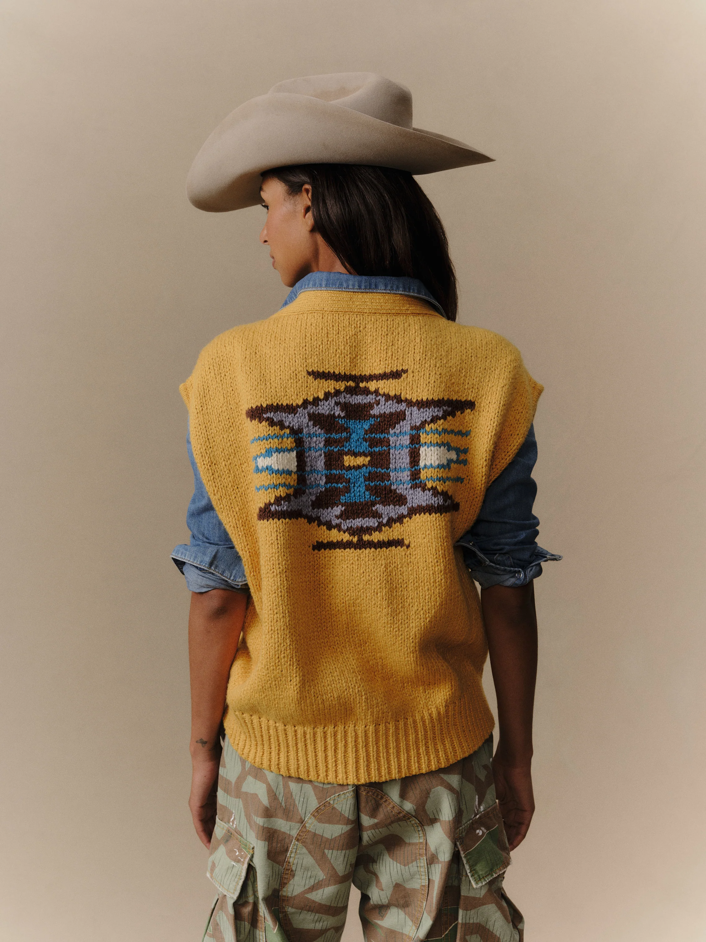 Frontier Knit Vest (Sun Yellow) - Image 7