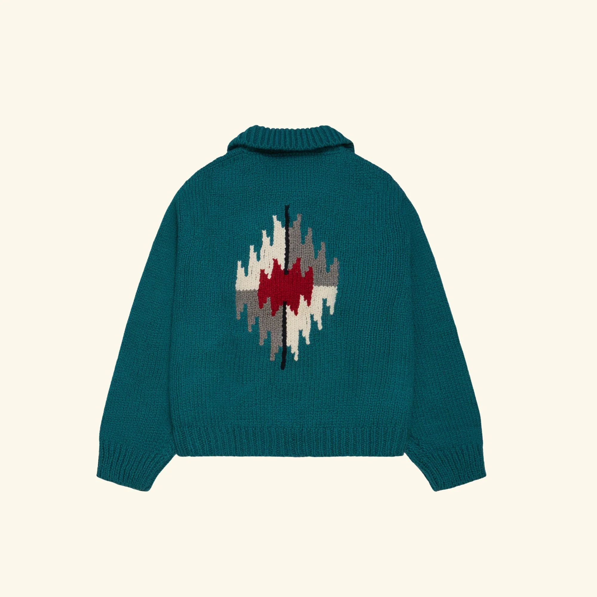 Frontier Knit Zip Jacket (Emerald) - Image 5