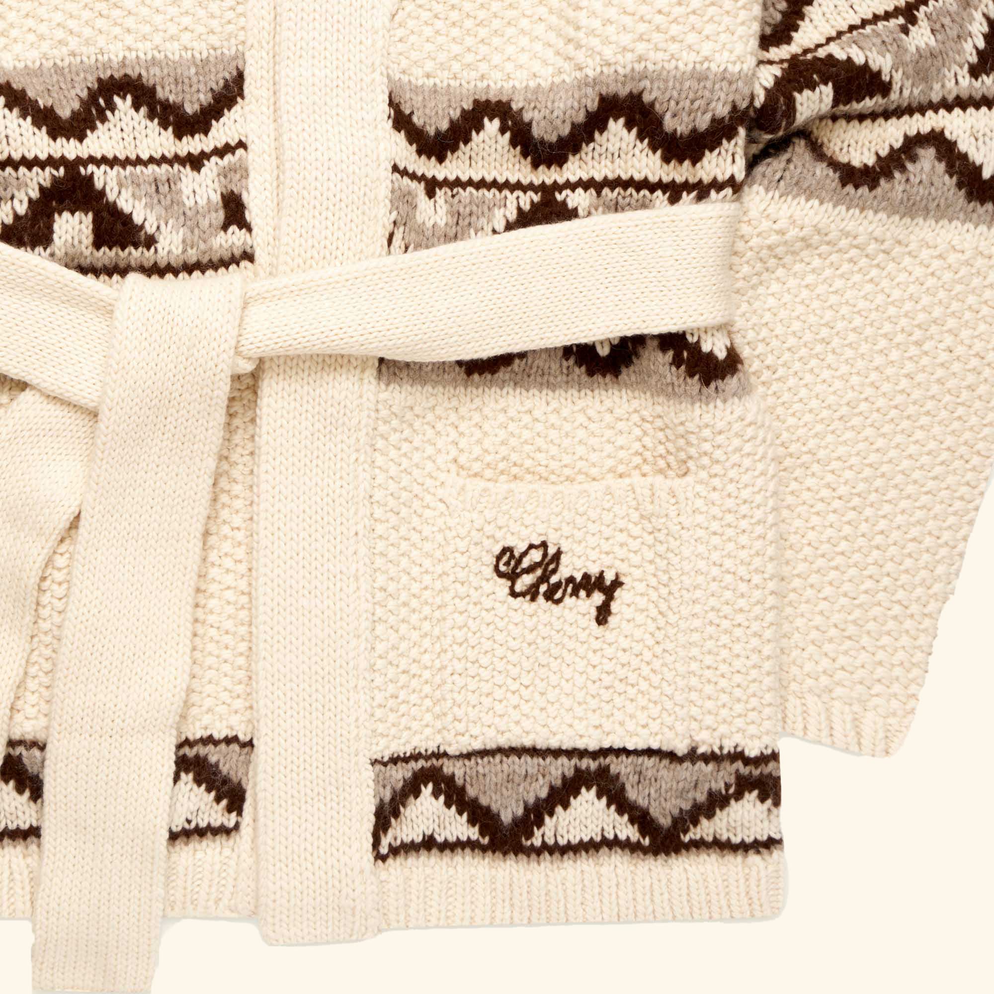 Frontier Smoking Jacket (Cream) - Image 4