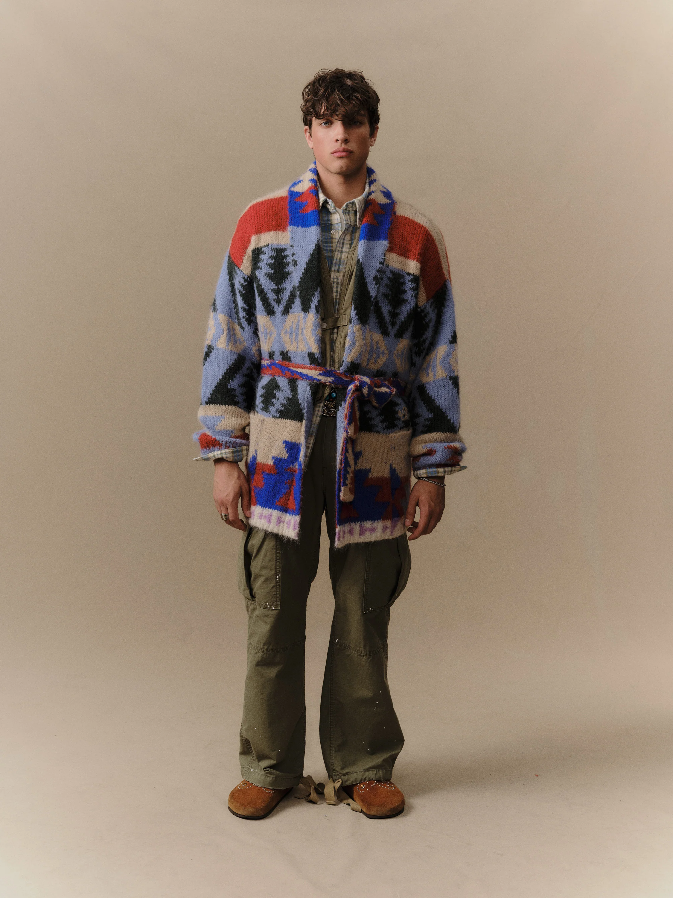 Frontier Striped Smoking Jacket - Image 2