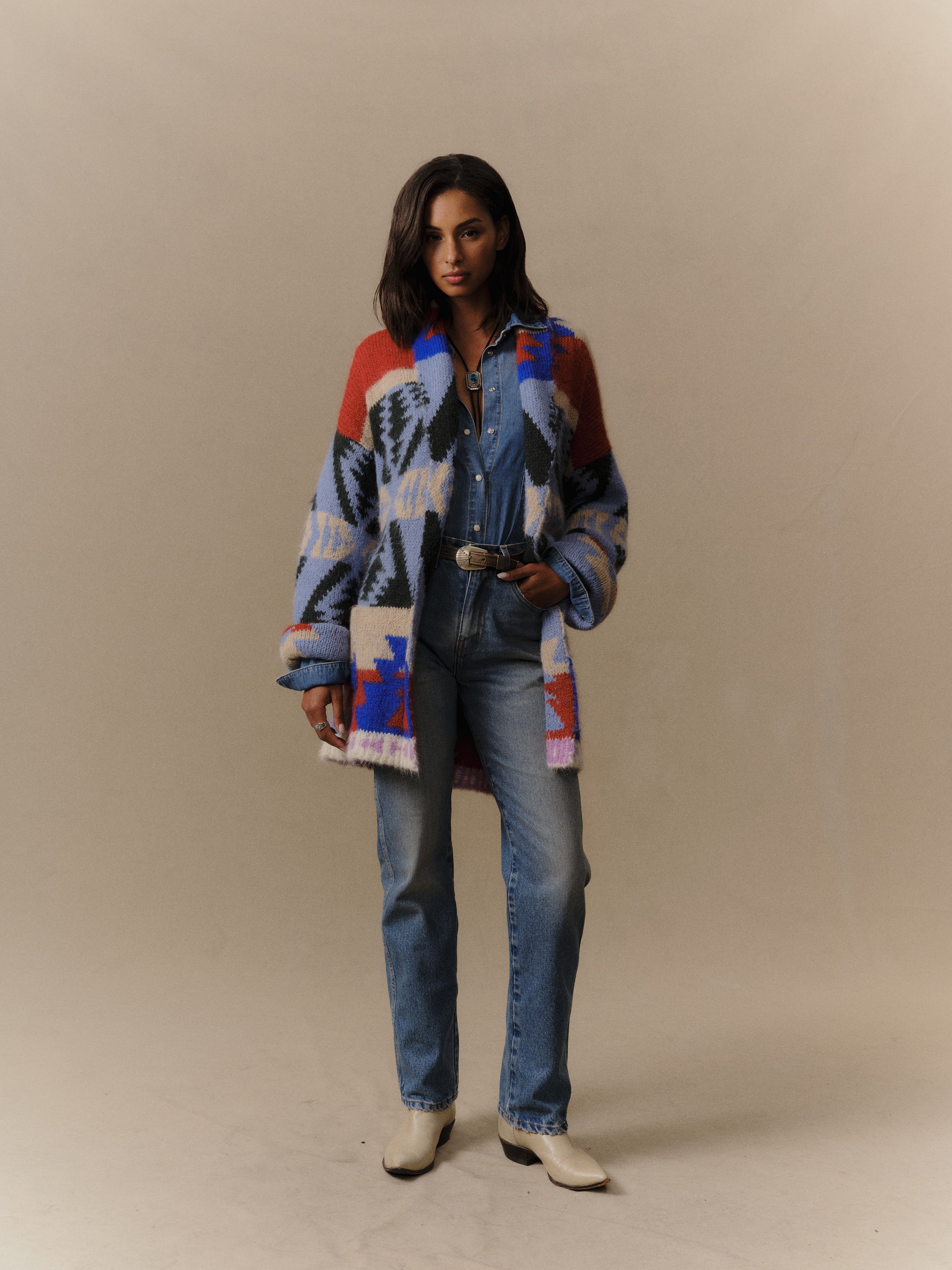 Frontier Striped Smoking Jacket - Image 3