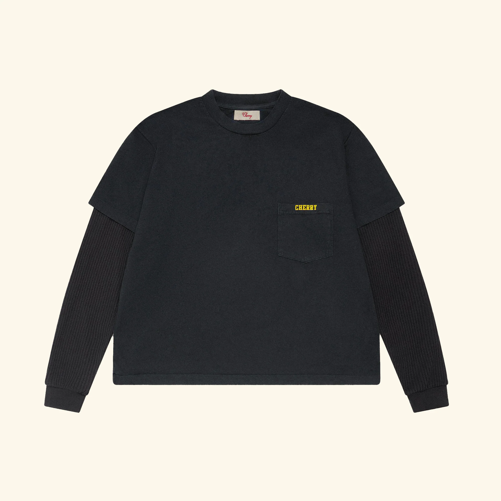 General Store Boxy Long Sleeve Thermal (Vintage Black)
