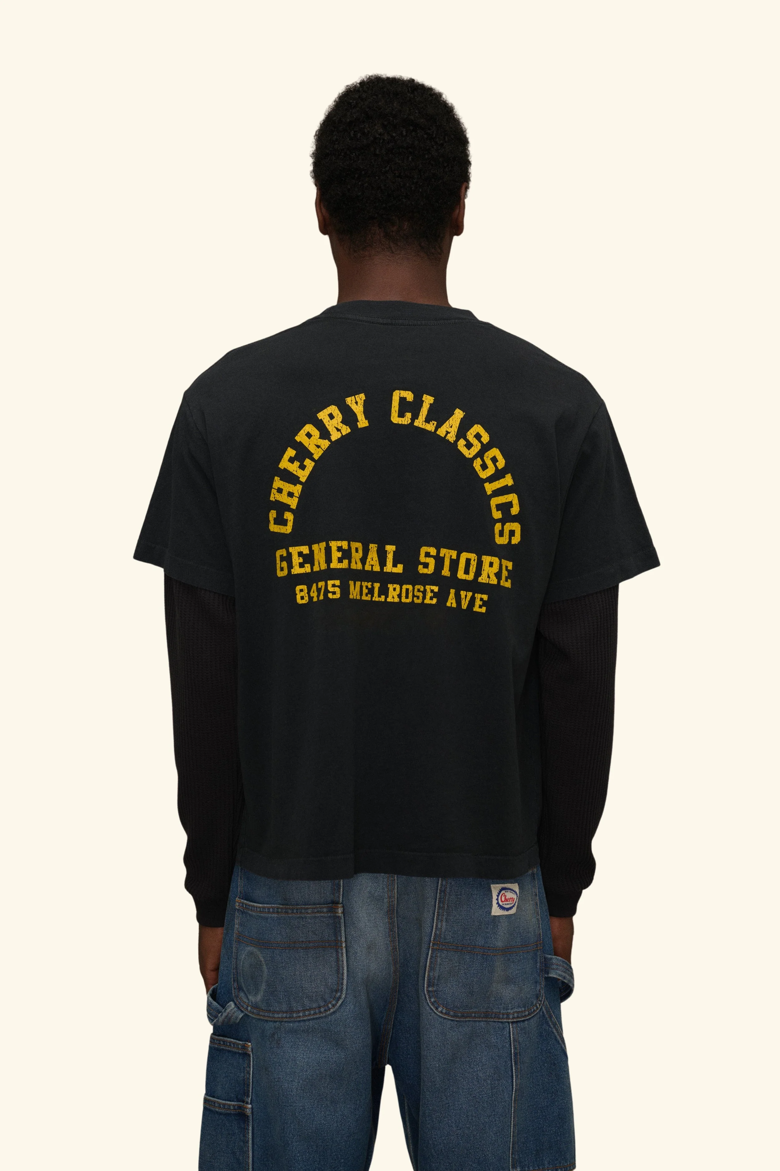 General Store Boxy Long Sleeve Thermal (Vintage Black) - Image 2