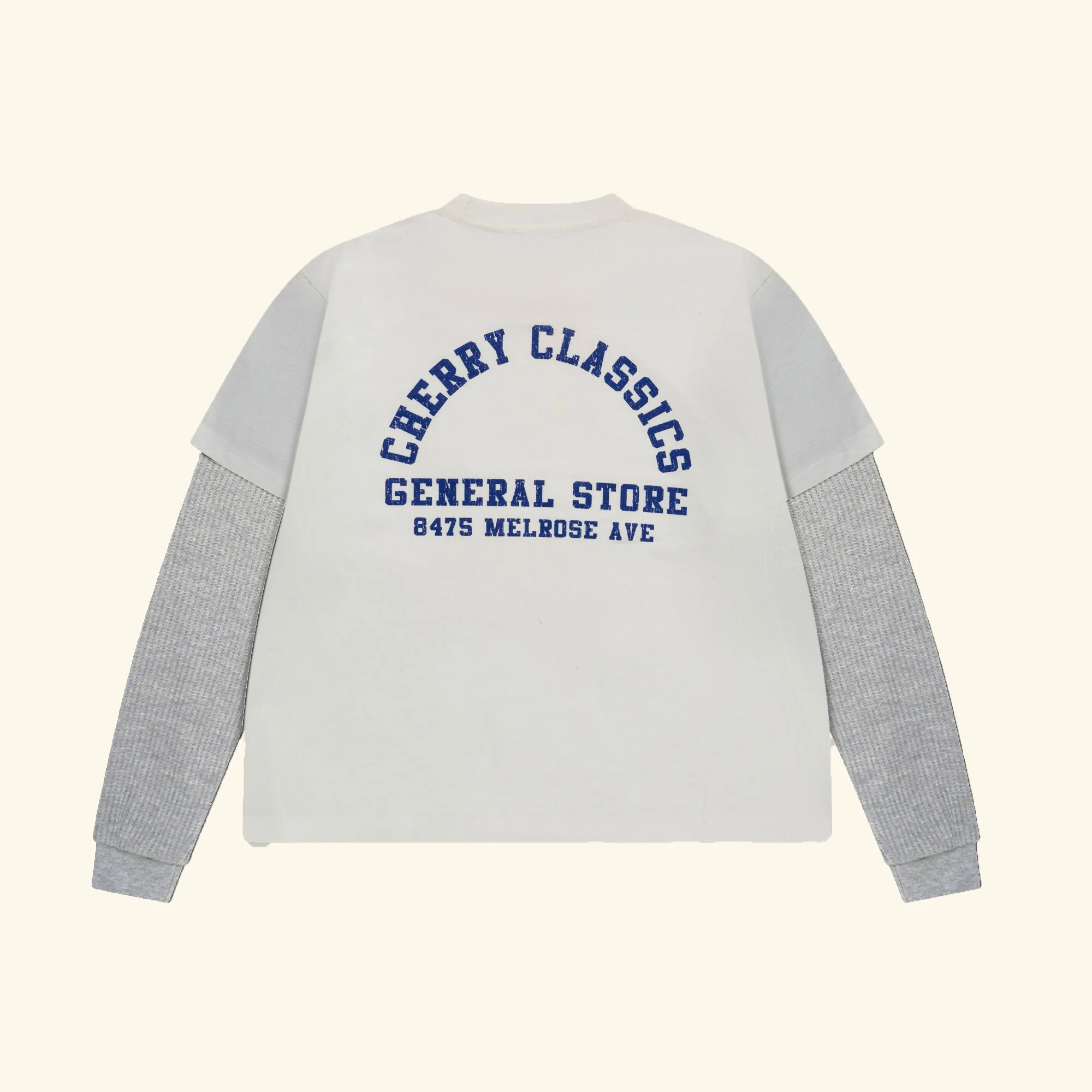 General Store Boxy Long Sleeve Thermal (Vintage White) - Image 5