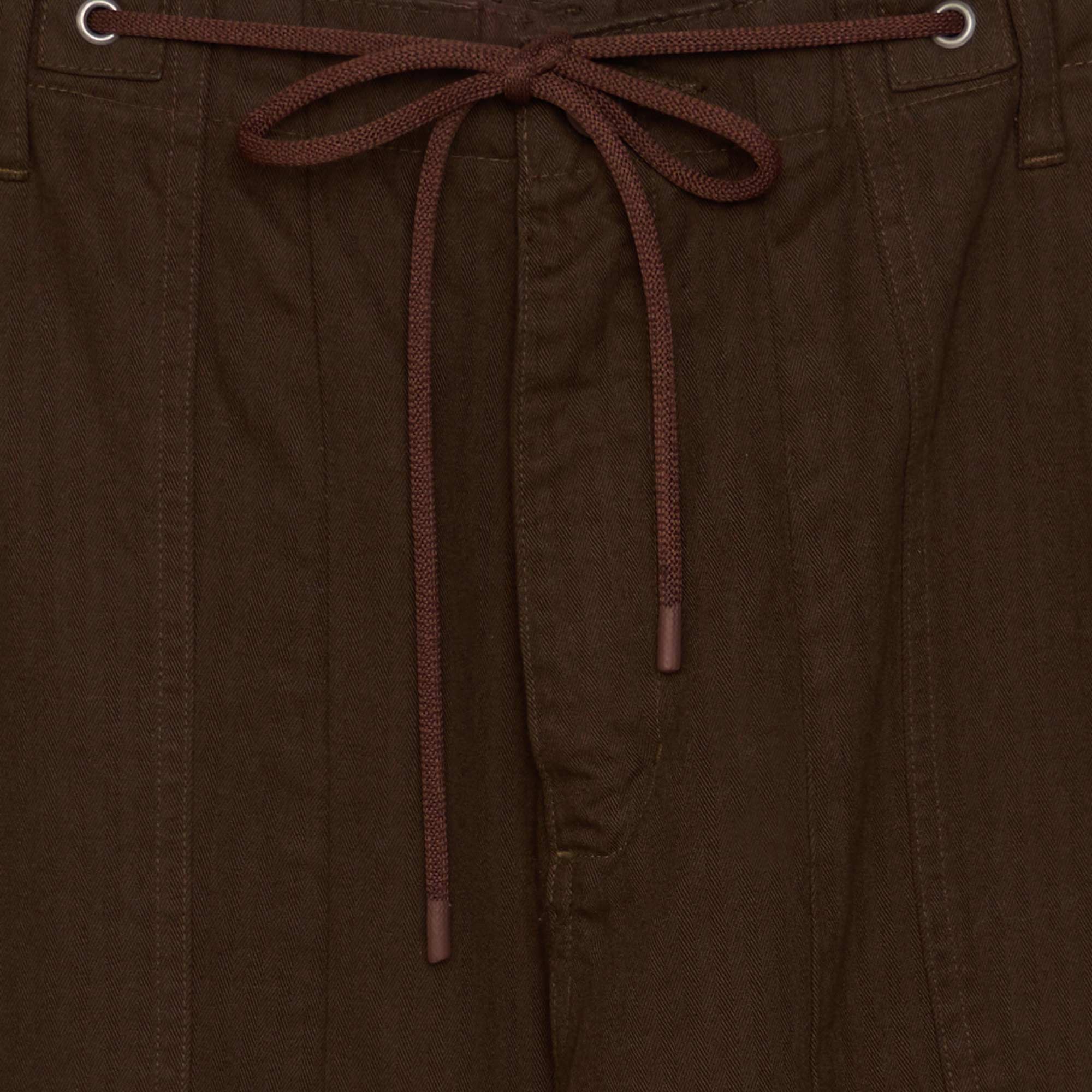 Herringbone Parachute Pants (Brown) - Image 5