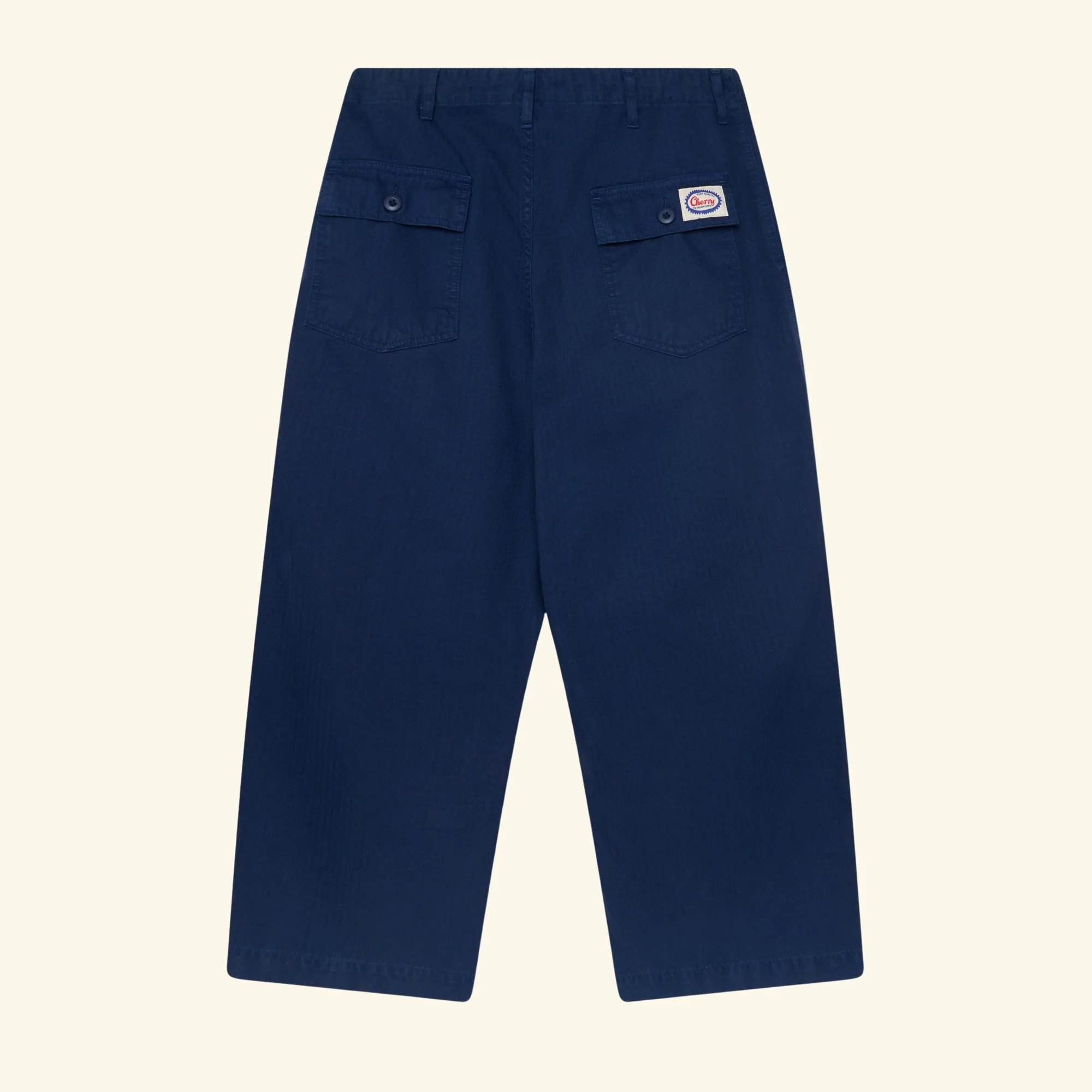 Herringbone Parachute Pants (Navy) - Image 4