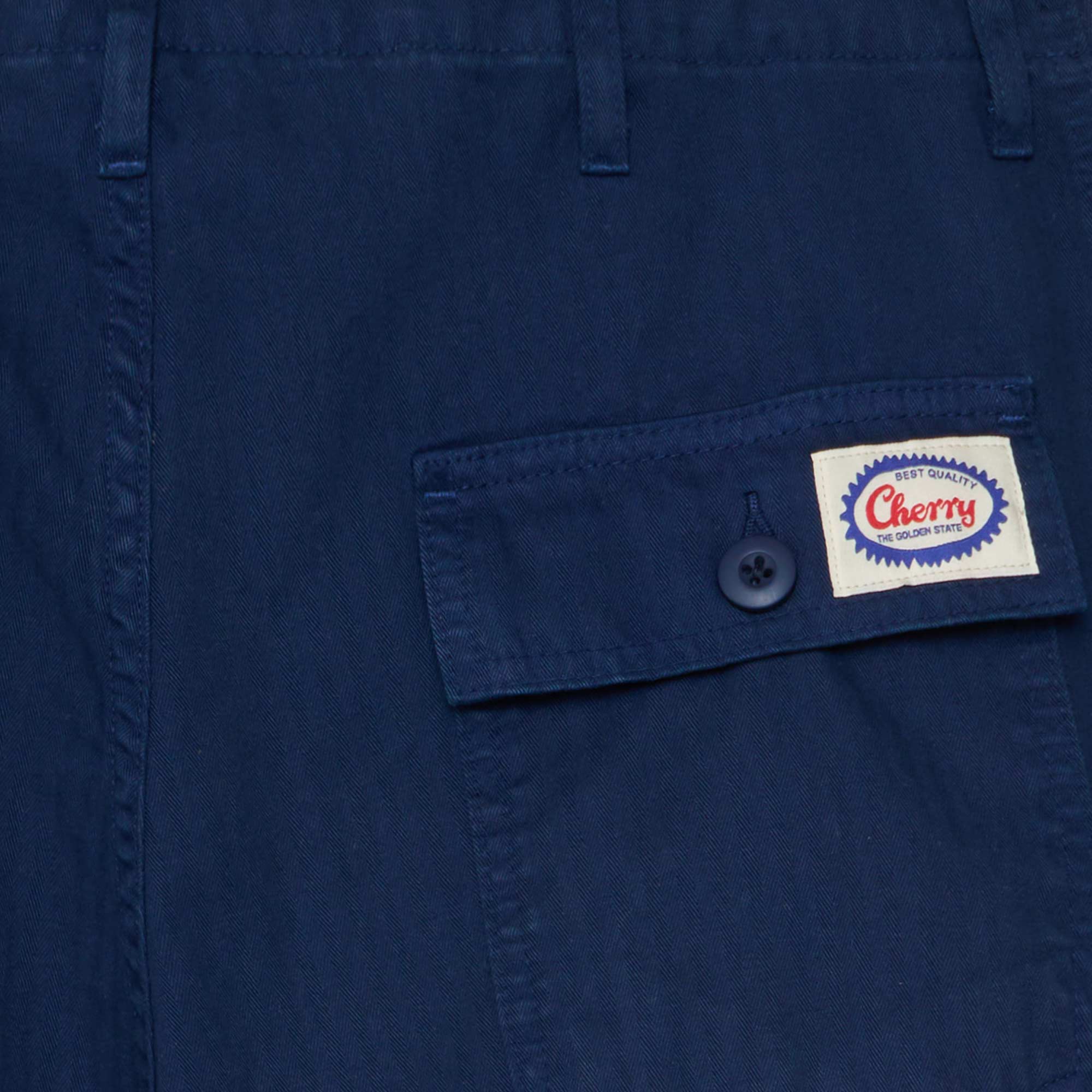 Herringbone Parachute Pants (Navy) - Image 5