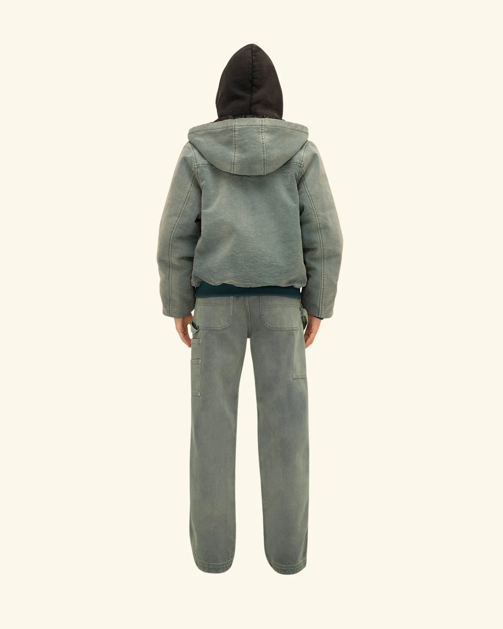 Hooded Canvas Work Jacket - Image 6