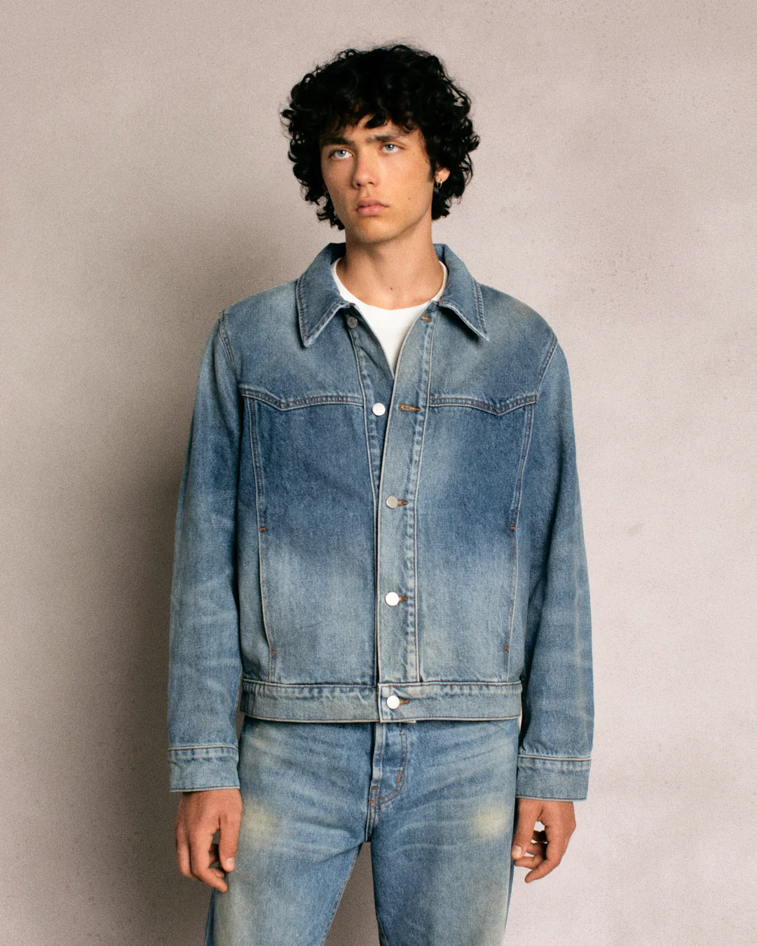 Denim Western Jacket (Indigo) - Image 8