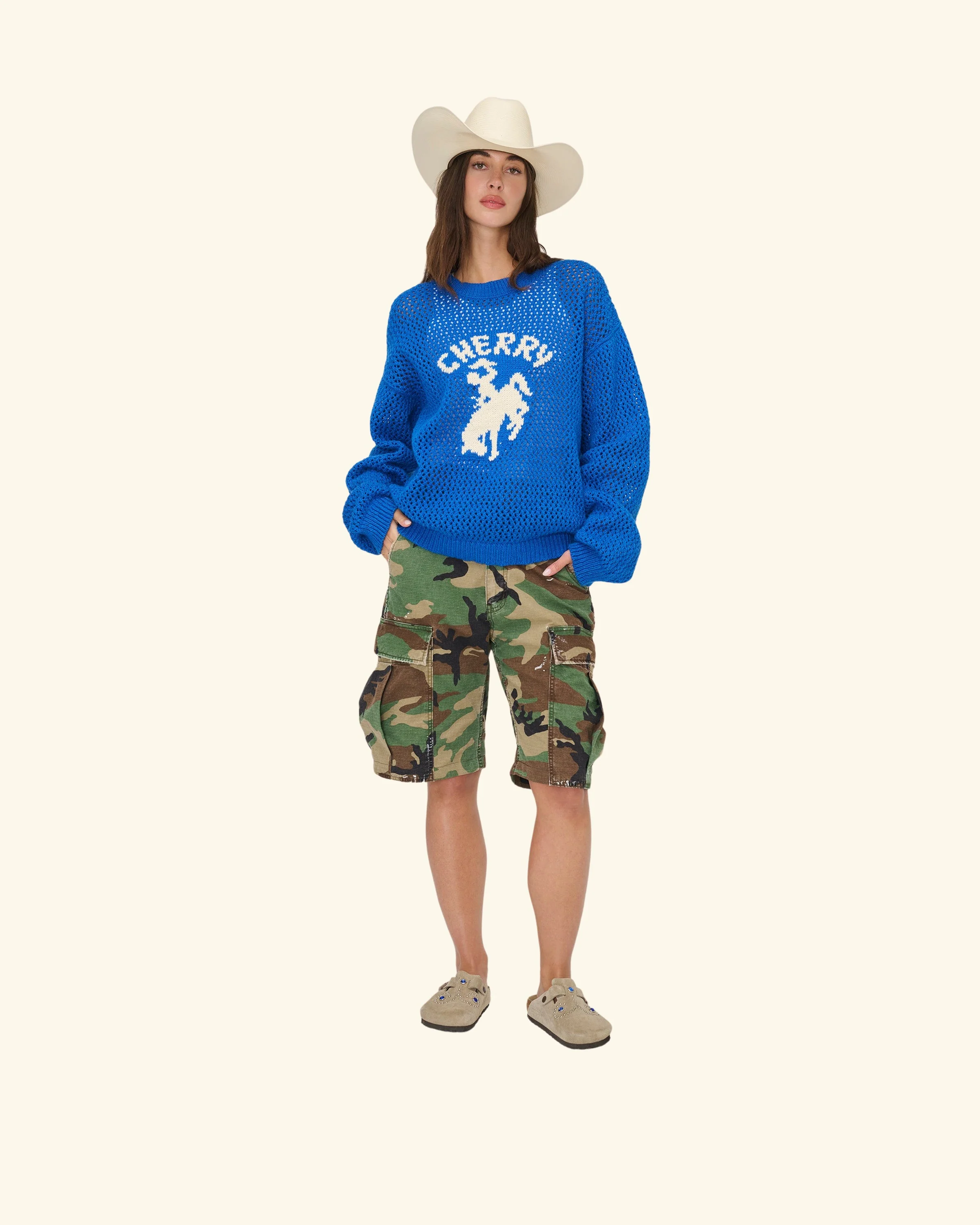 Knit Western Crew (Royal Blue) - Image 3