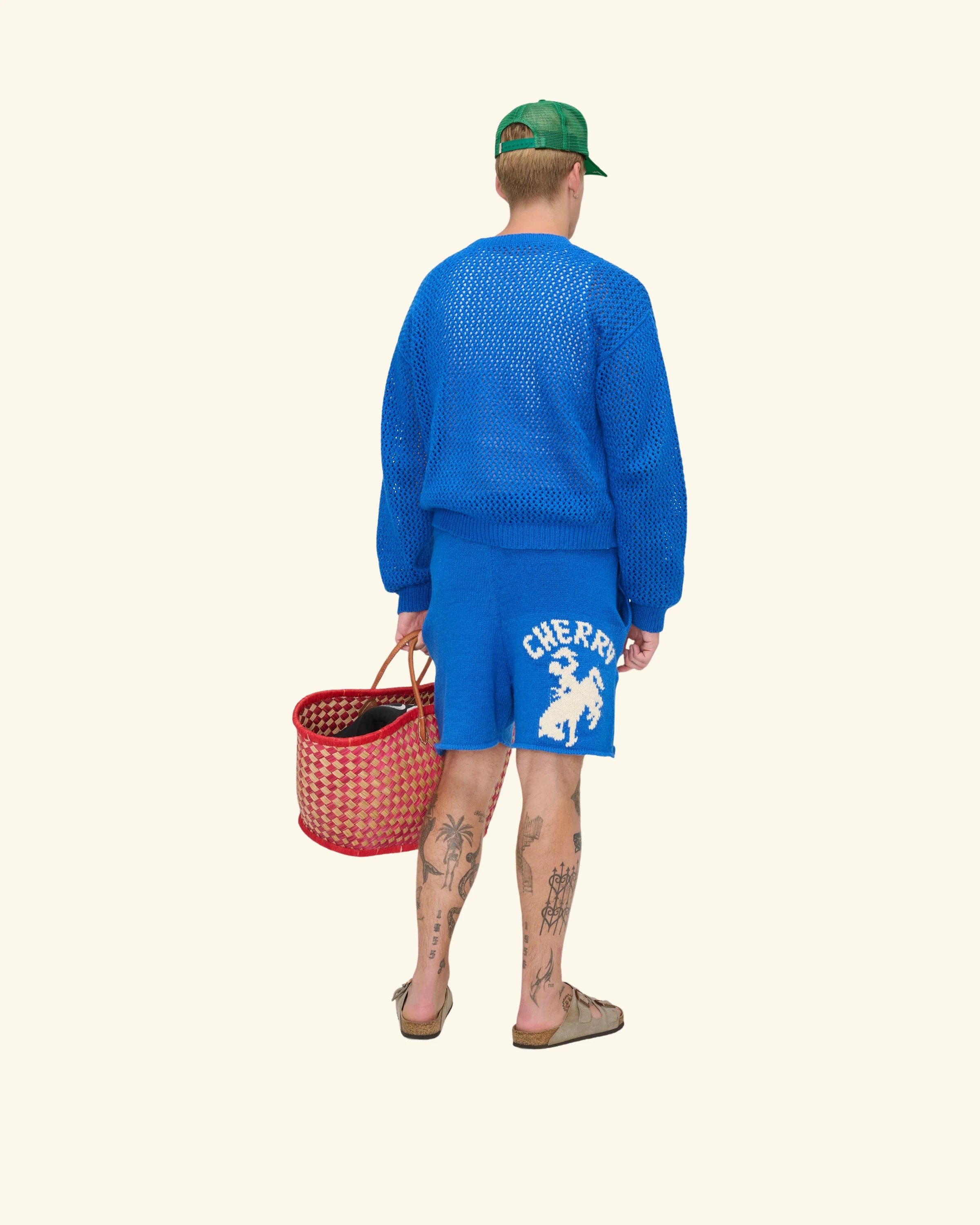 Knit Western Shorts (Royal Blue) - Image 4