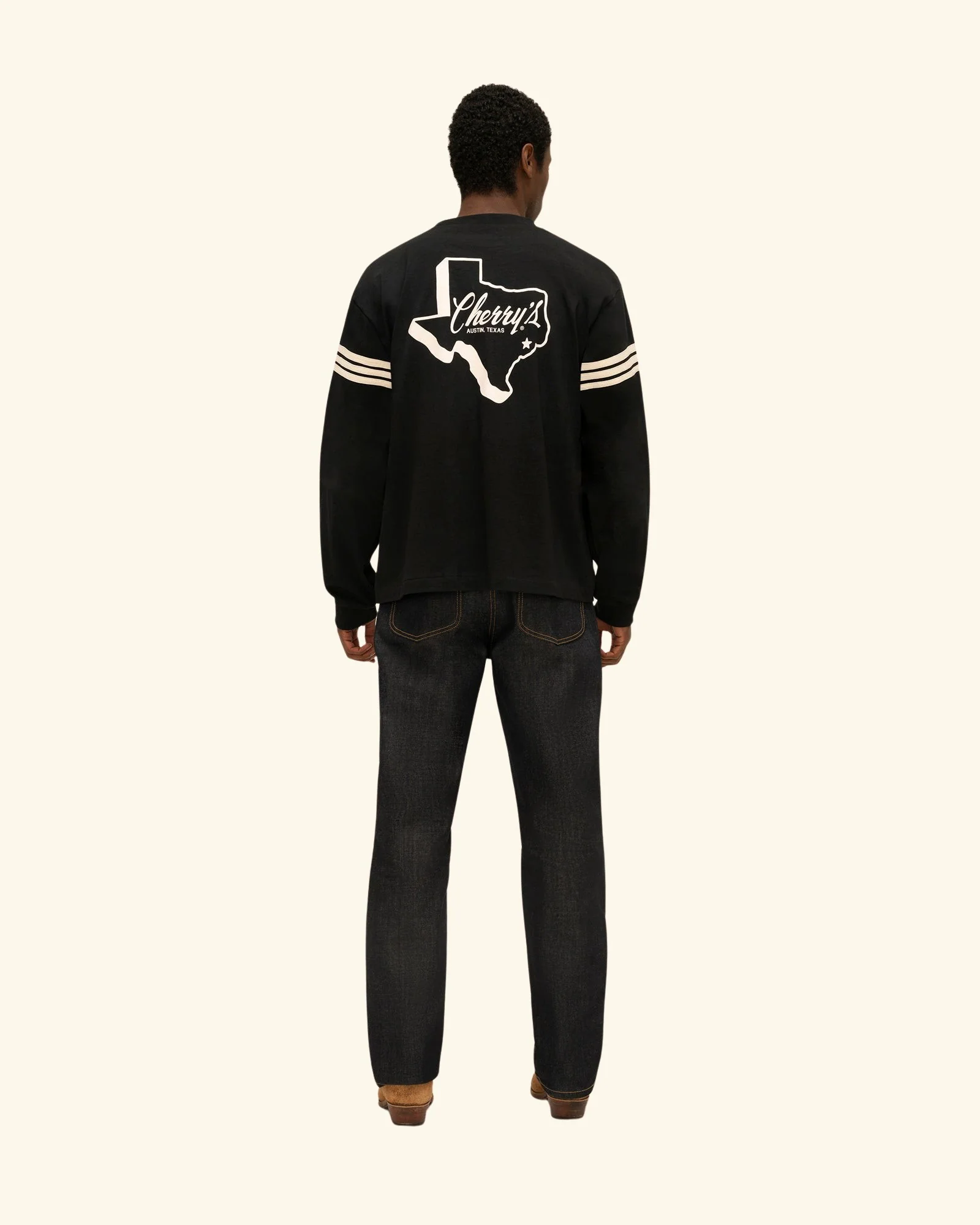 Austin Stripe Long Sleeve T-Shirt - Image 4