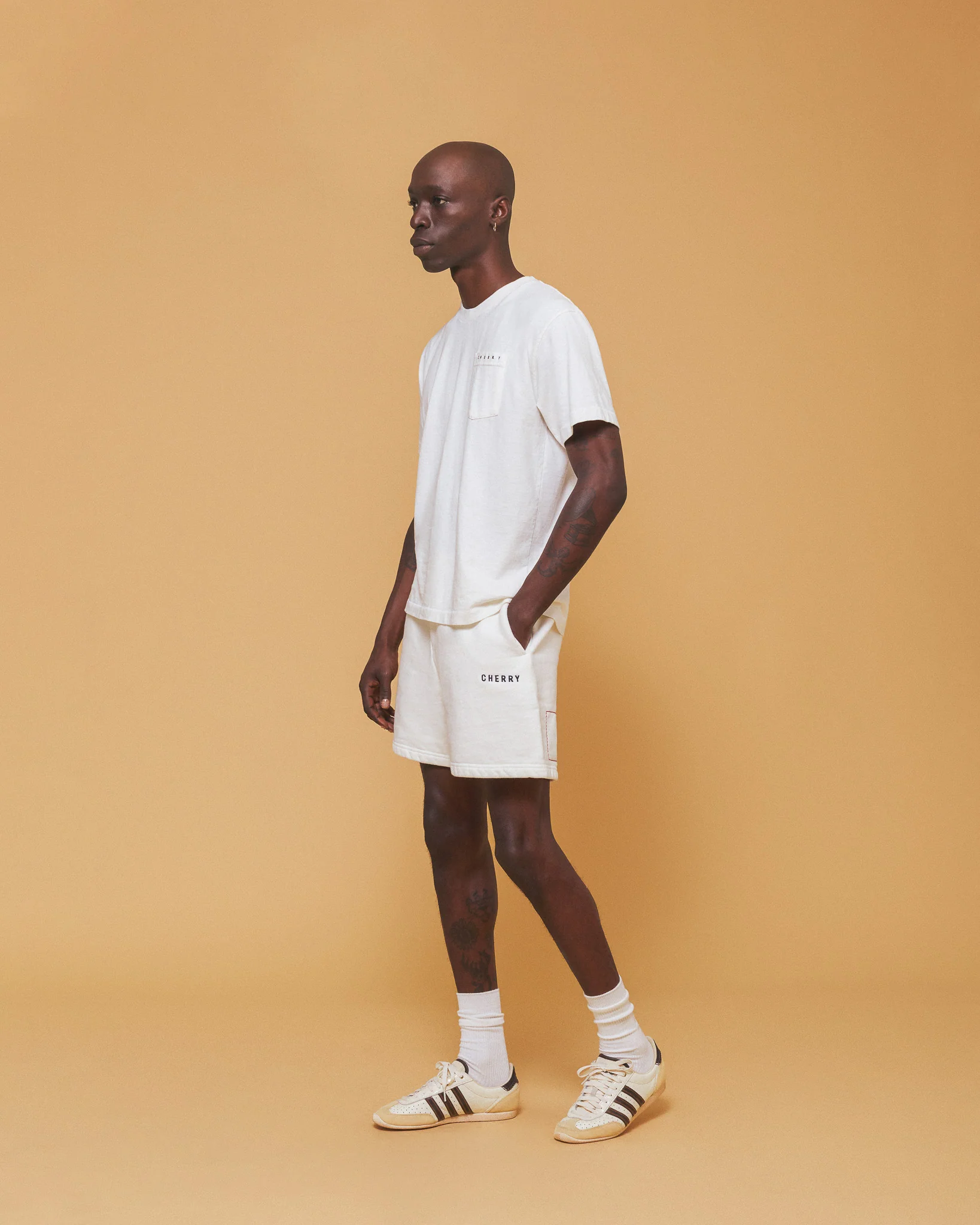 Logo Sweatshorts (White) - Image 4