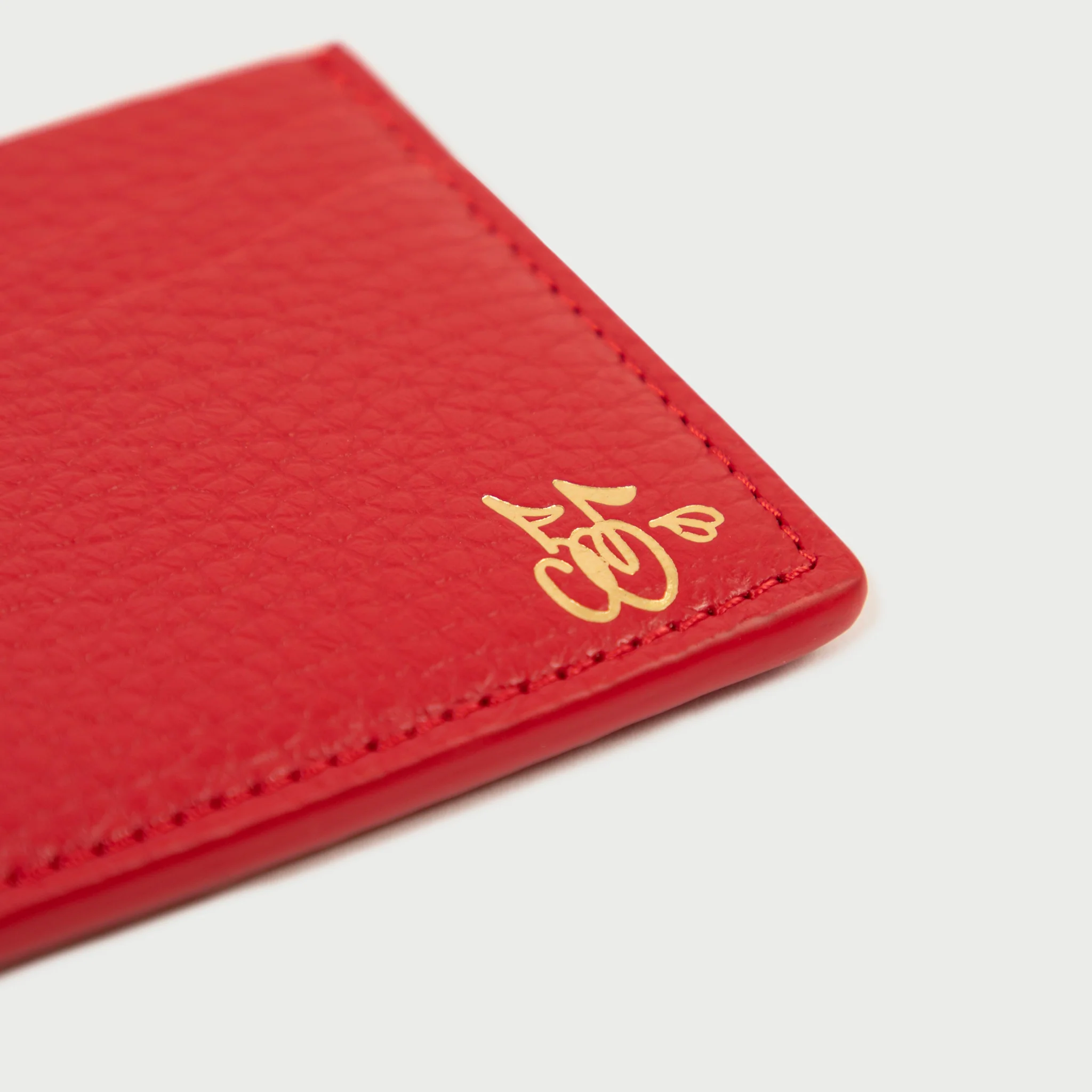 Leather Card Holder (Red) - Image 3