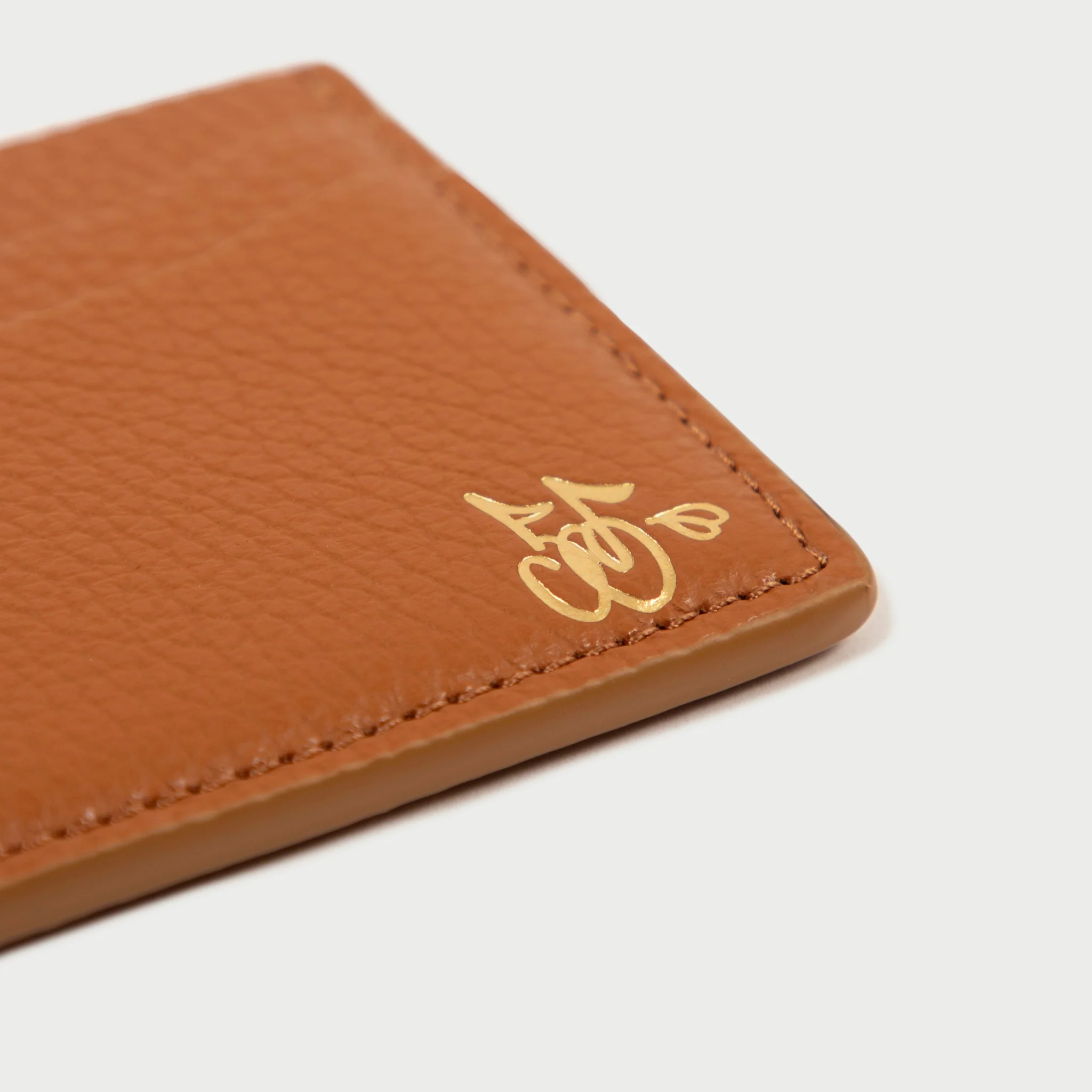 Leather Card Holder (Saddle Brown) - Image 3